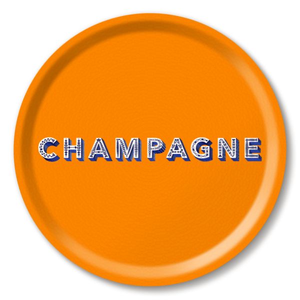 Vassoio Champagne Orange Ø31