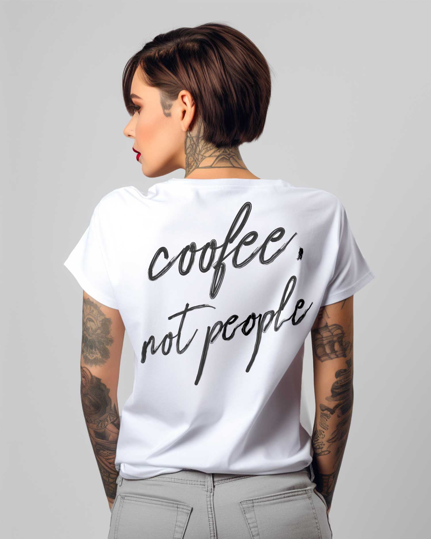 T-Shirt Donna COFFEE NOT PEOPLE