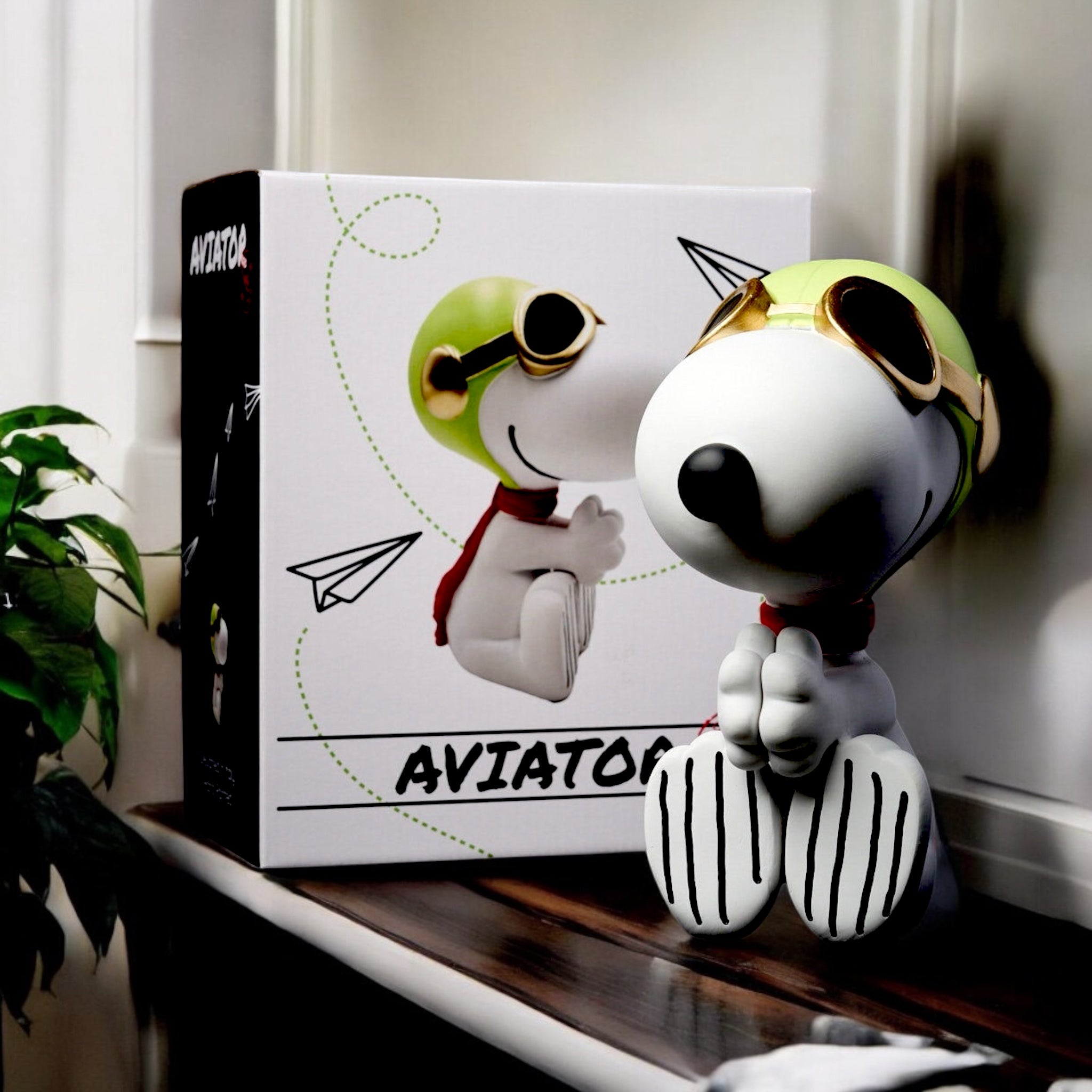 Snoopy Aviator White