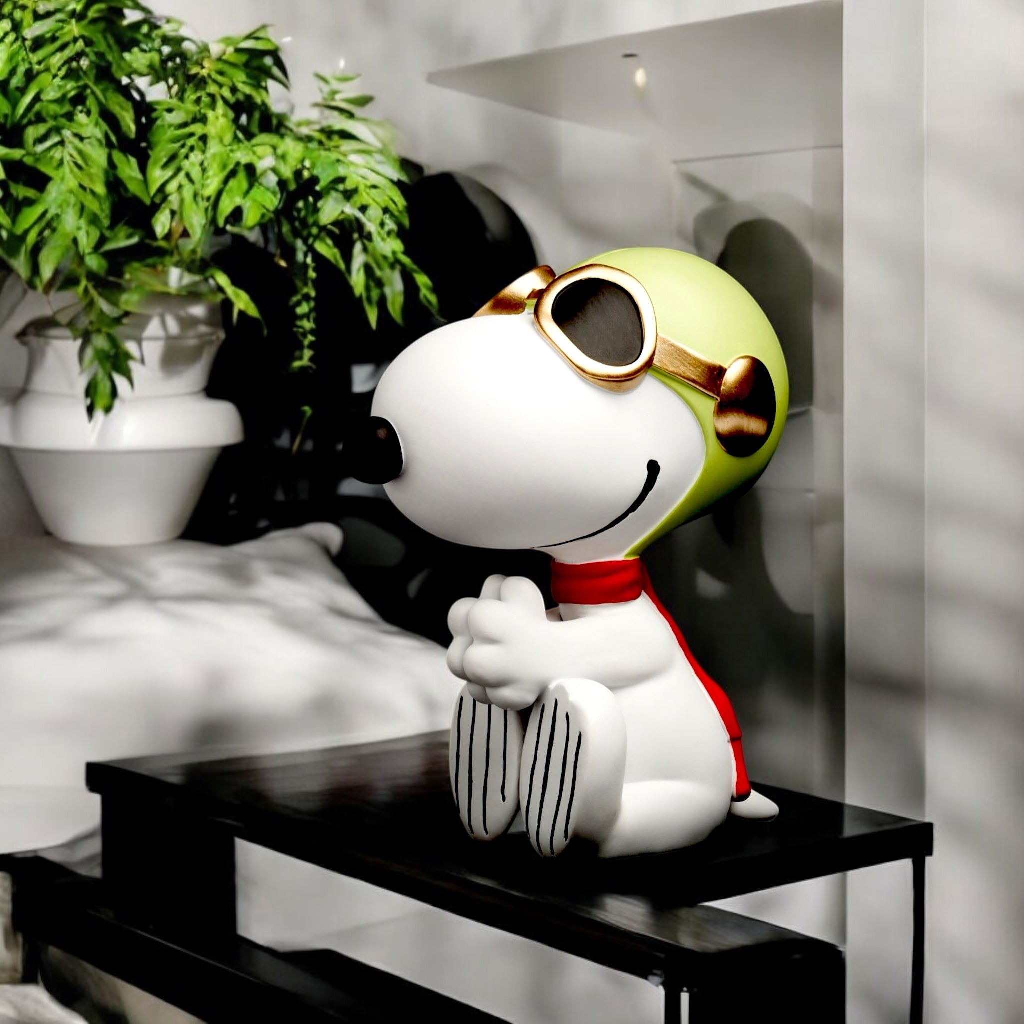 Snoopy Aviator White