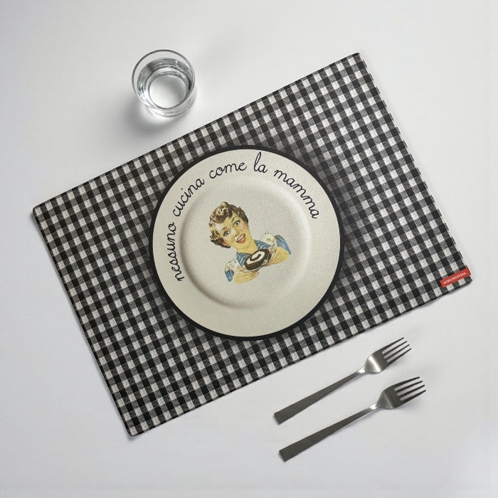 Tovaglietta 30x44cm - NESSUNO CUCINA COME LA MAMMA