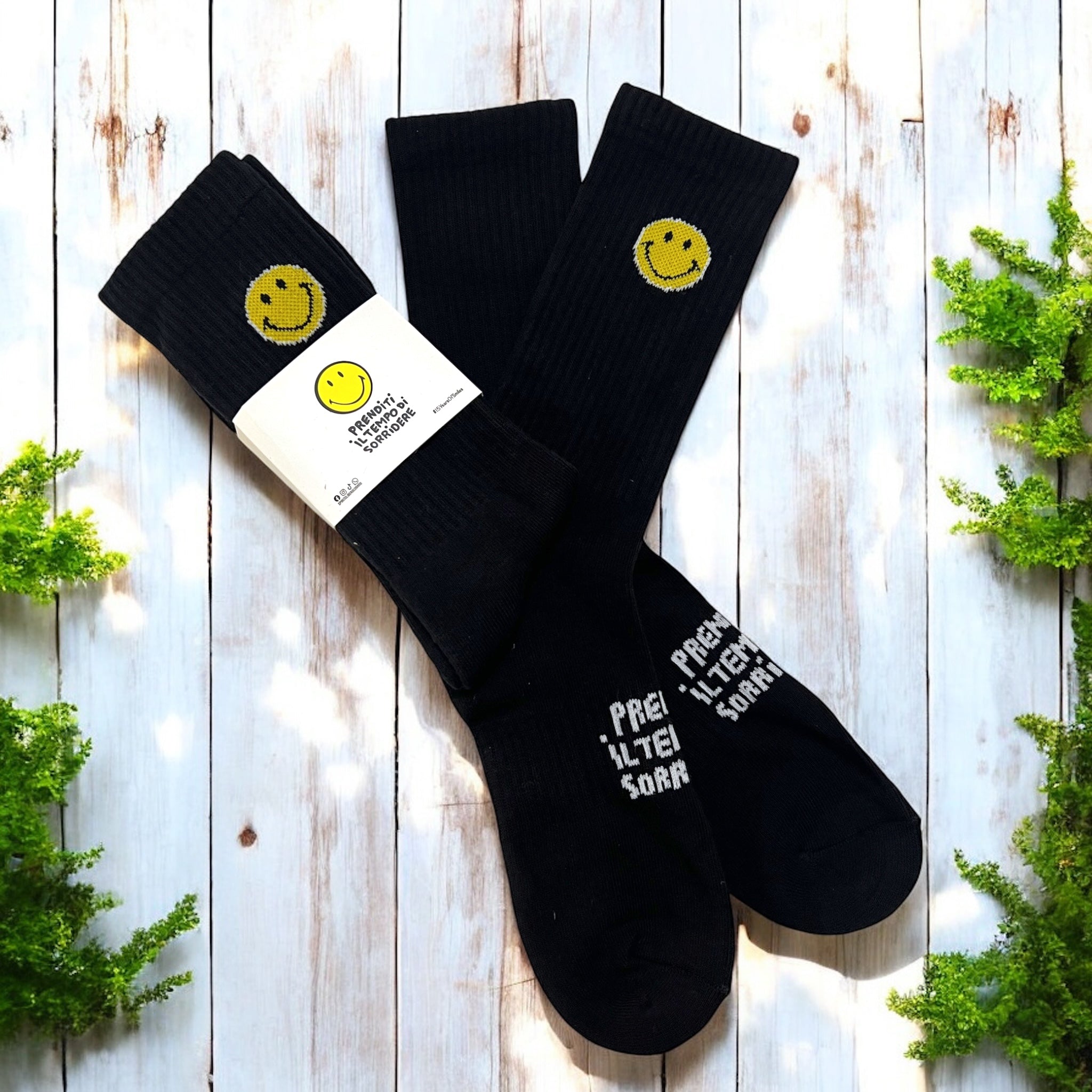 Calze Tennis POSITIVE SMILE Nero