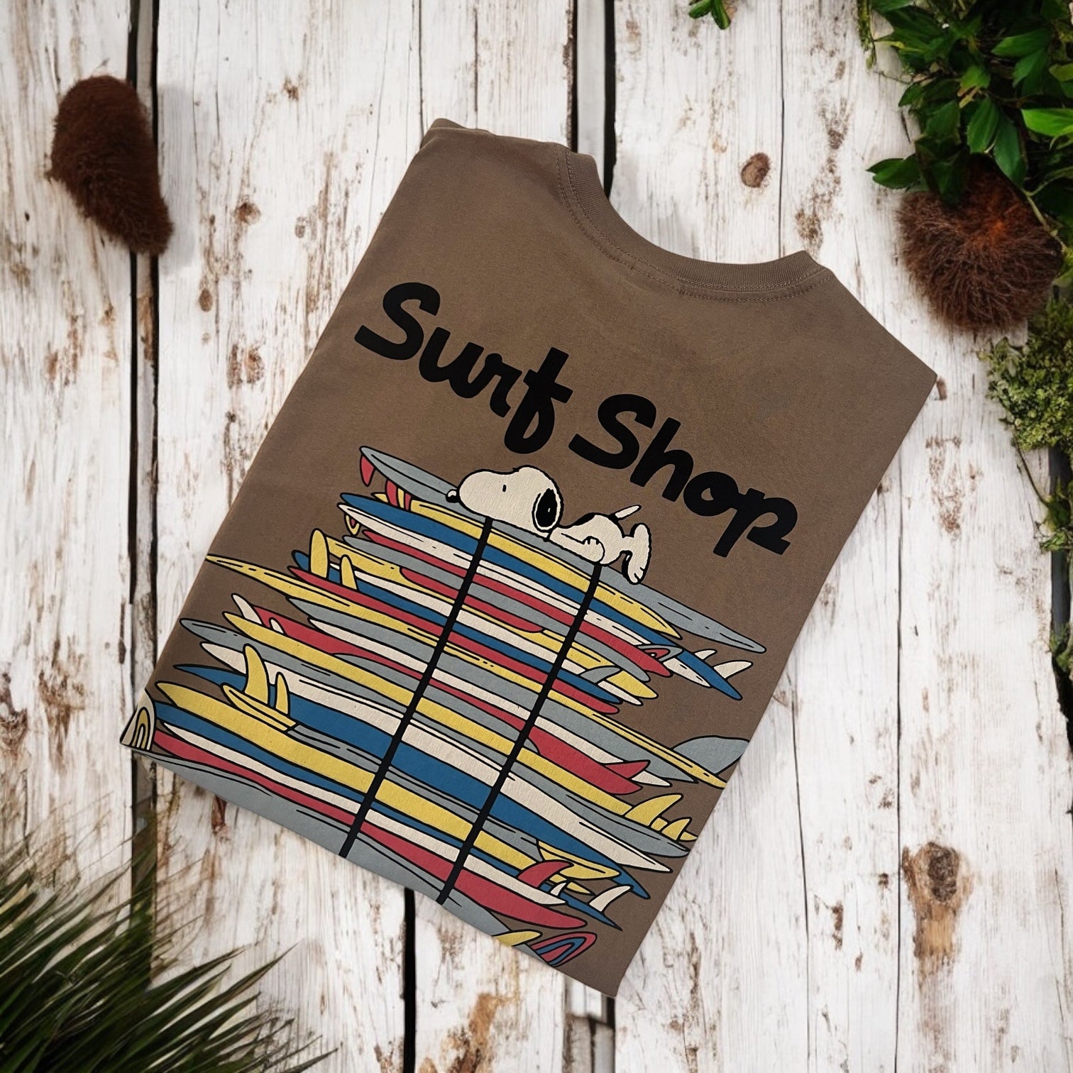 T-Shirt Uomo Snoopy Surf Shop