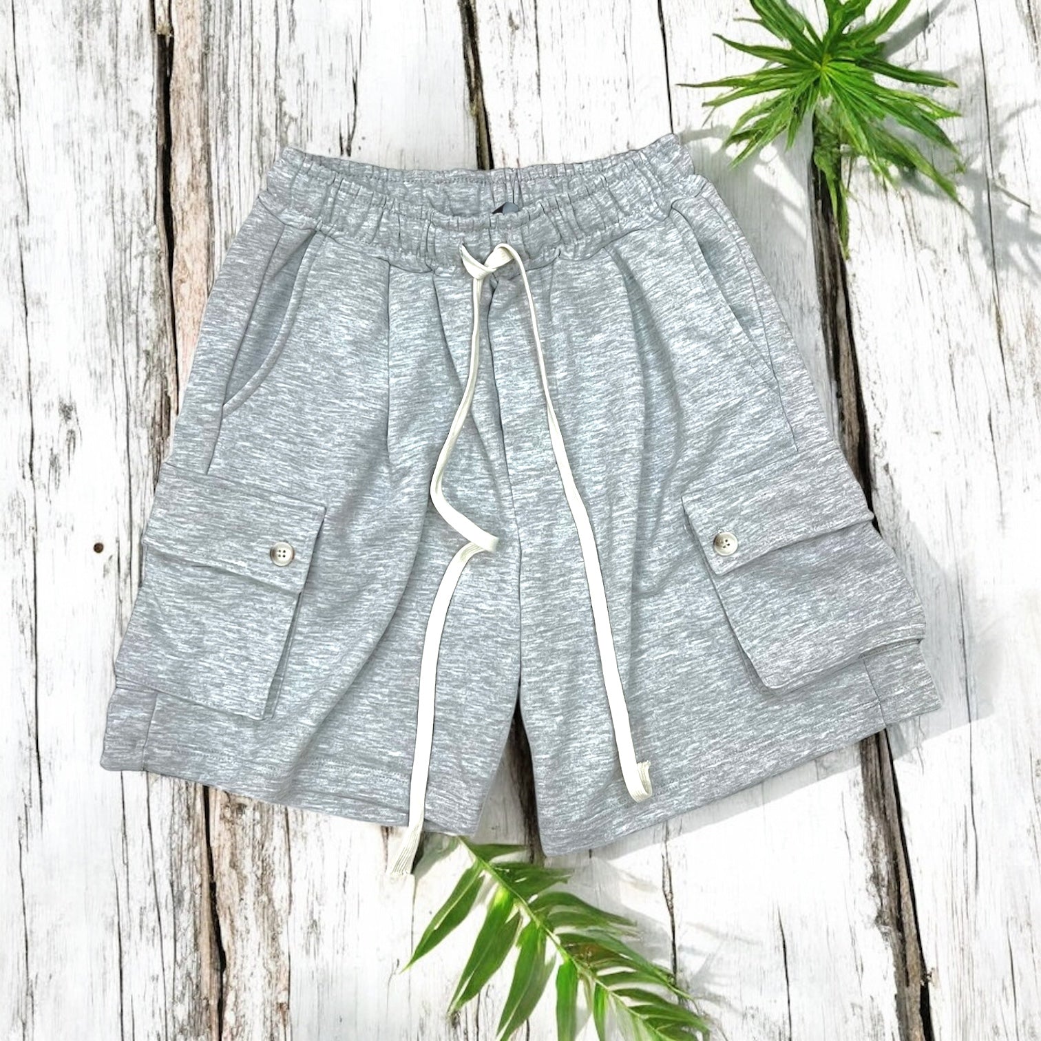 Bermuda Felpa Tasconi - GREY MÉLANGE