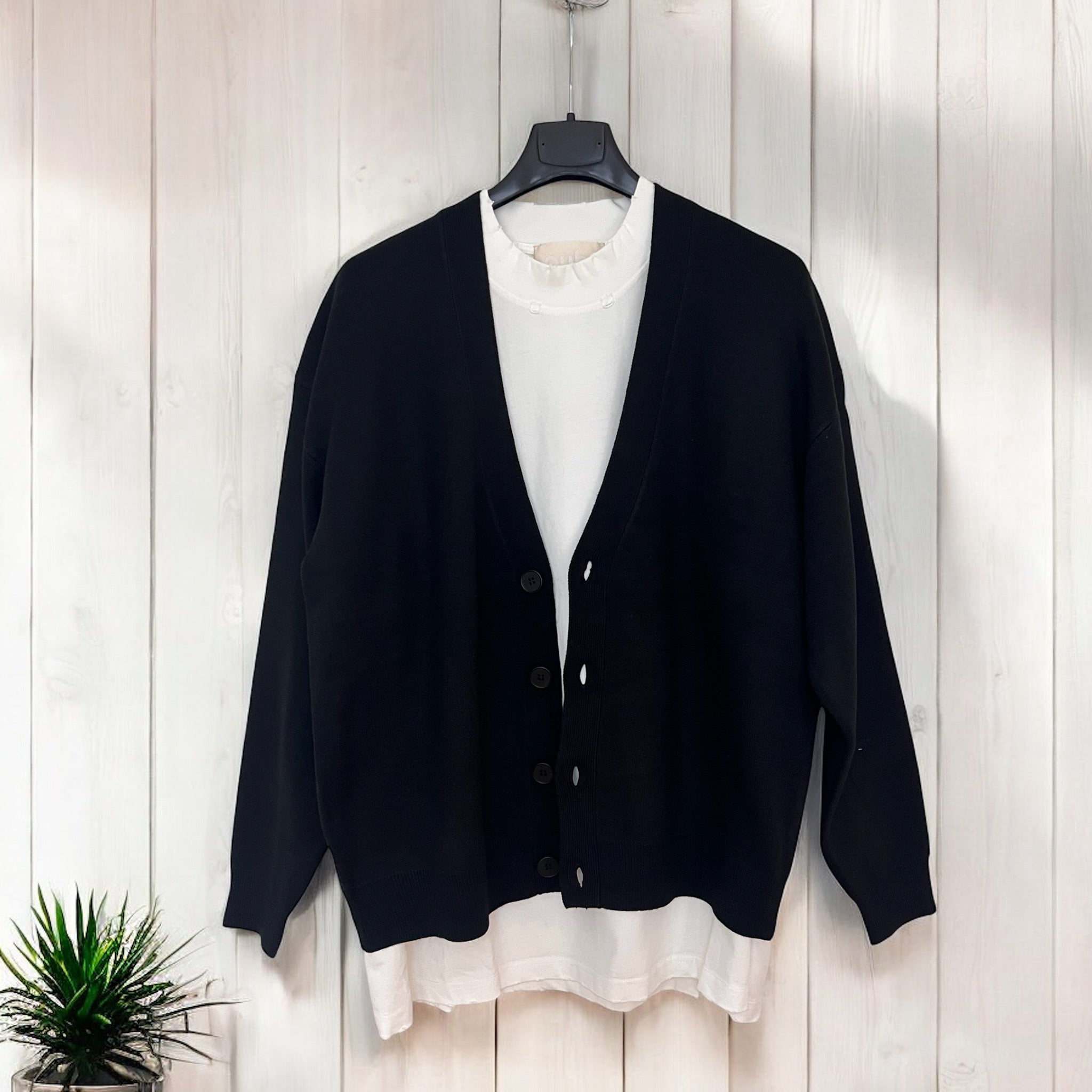Cardigan Uomo NERO