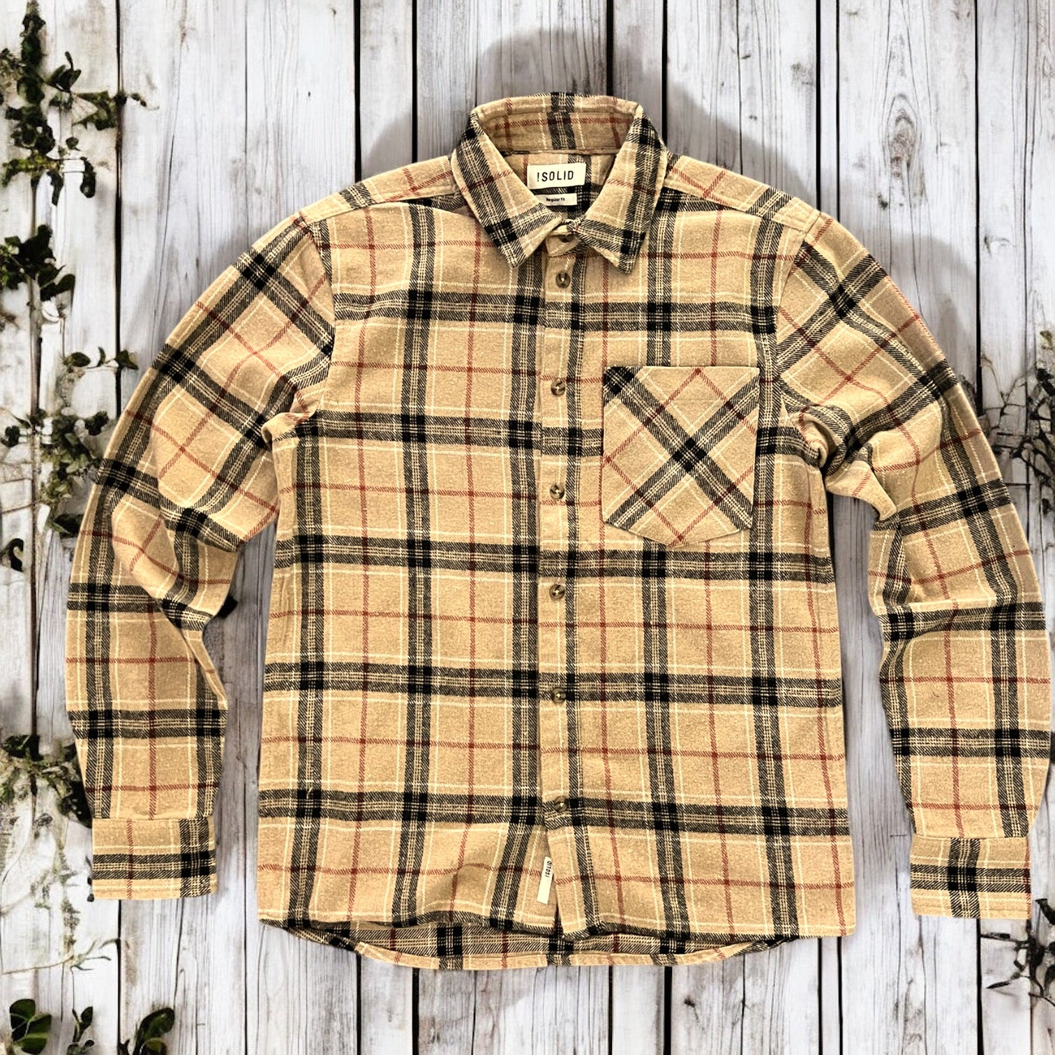 Camicia Flanella MUNIR Miele