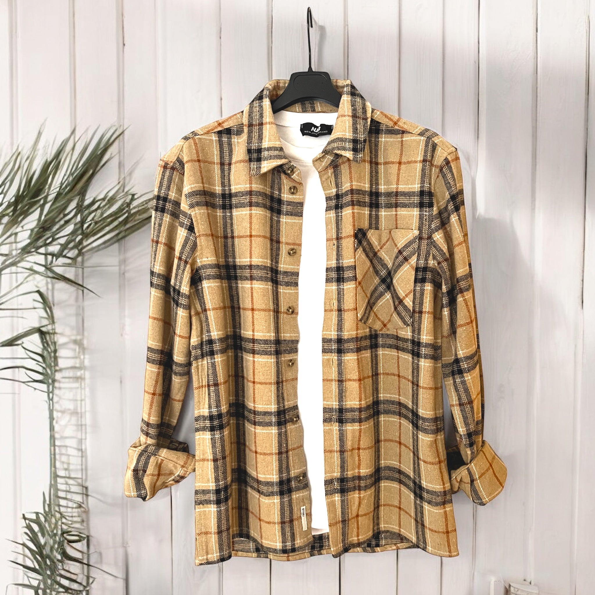 Camicia Flanella MUNIR Miele