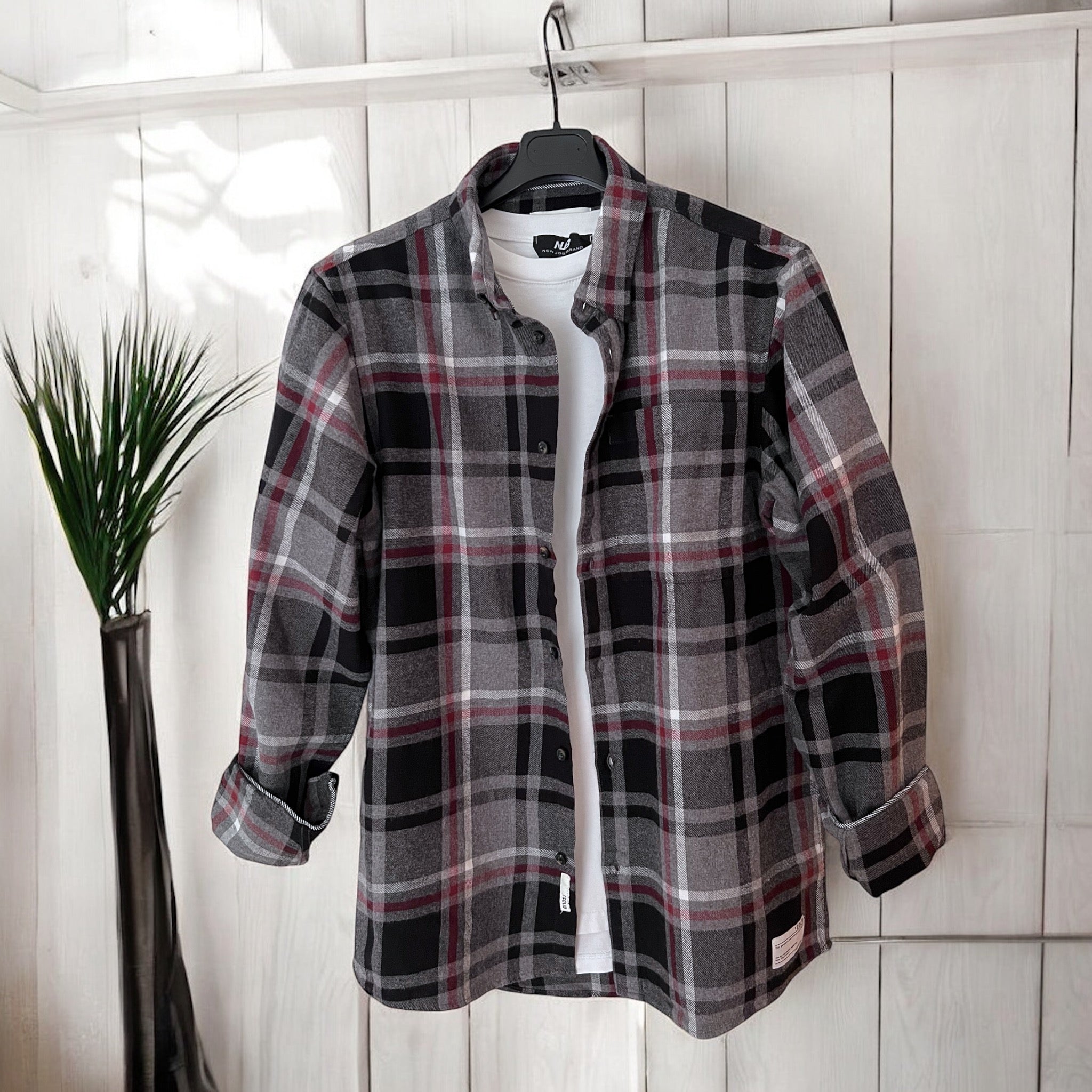 Camicia Flanella CRAIG Gray Melange