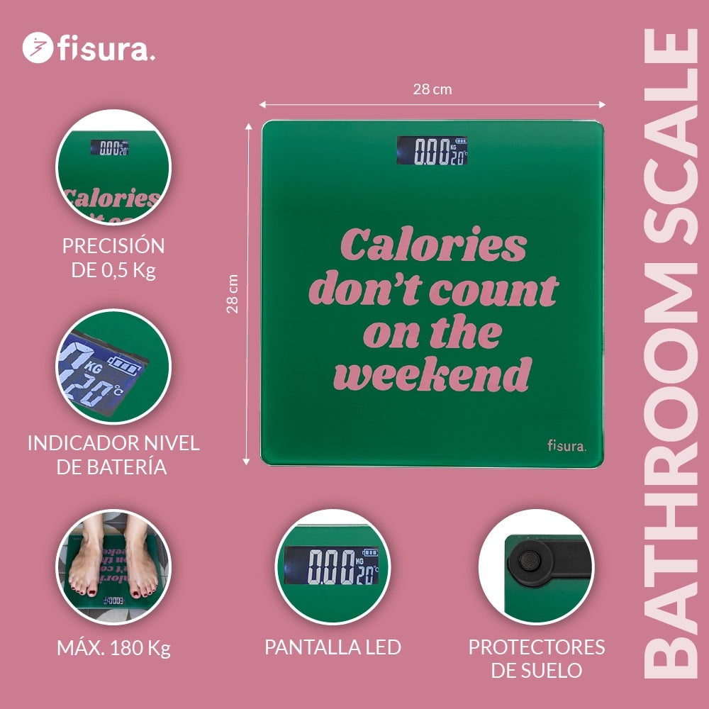 Bilancia CALORIES DON?T COUNT ON THE WEEKEND