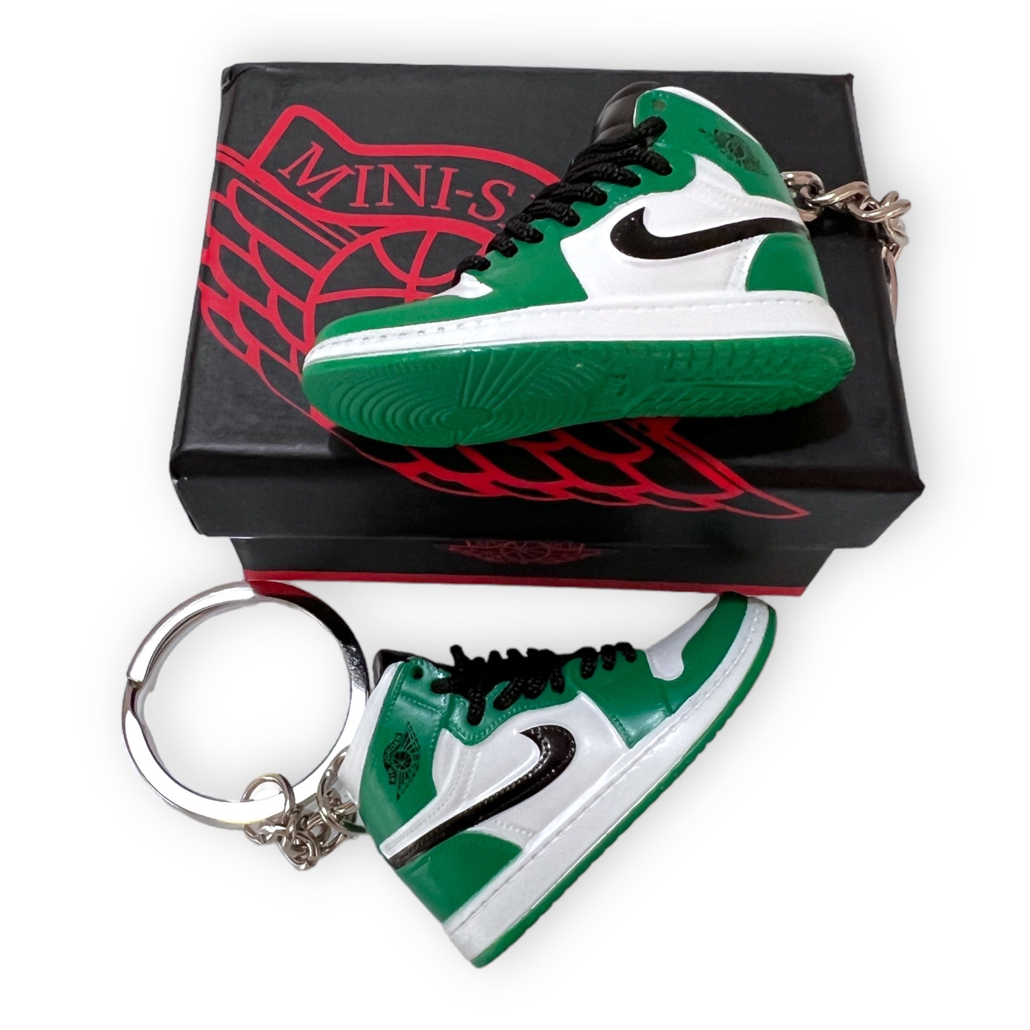 Portachiavi Mini Sneakers - Jordan 1 Mid Pine Green