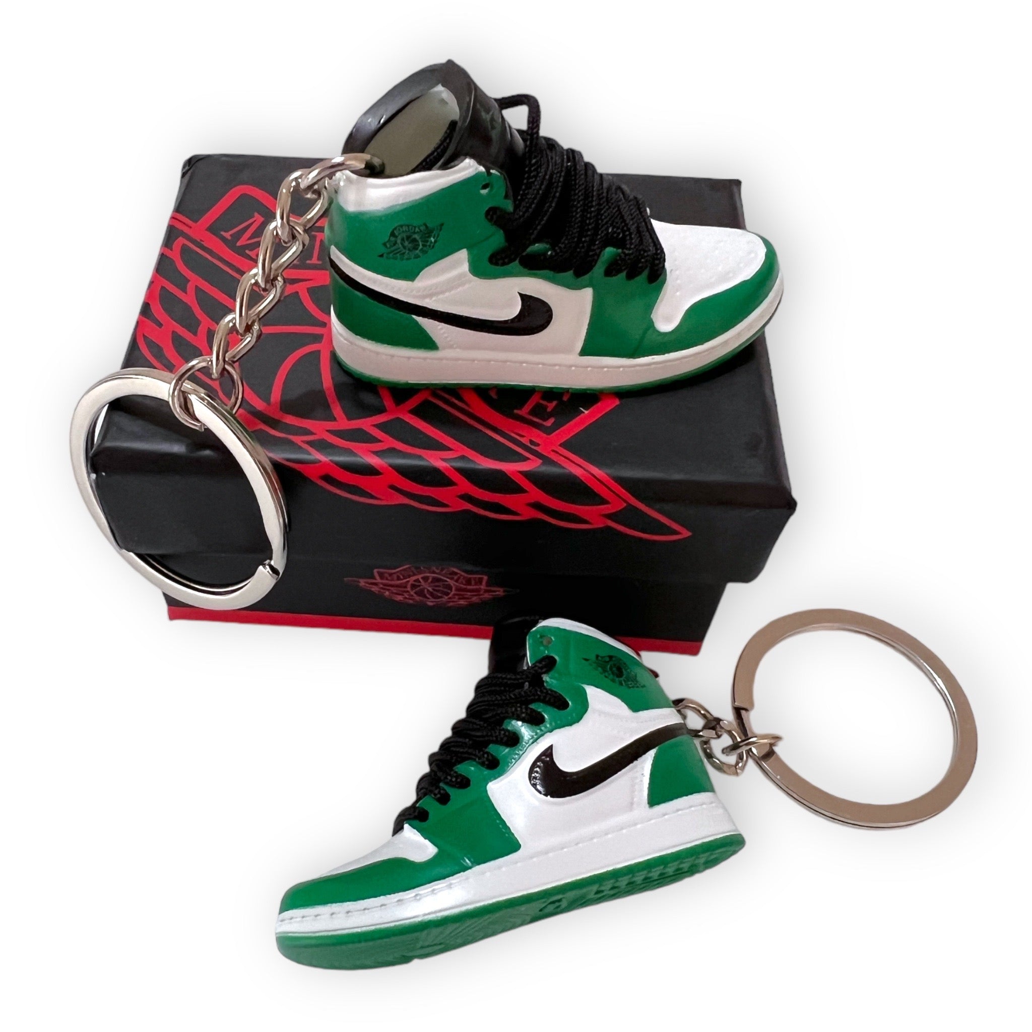 Portachiavi Mini Sneakers - Jordan 1 Mid Pine Green