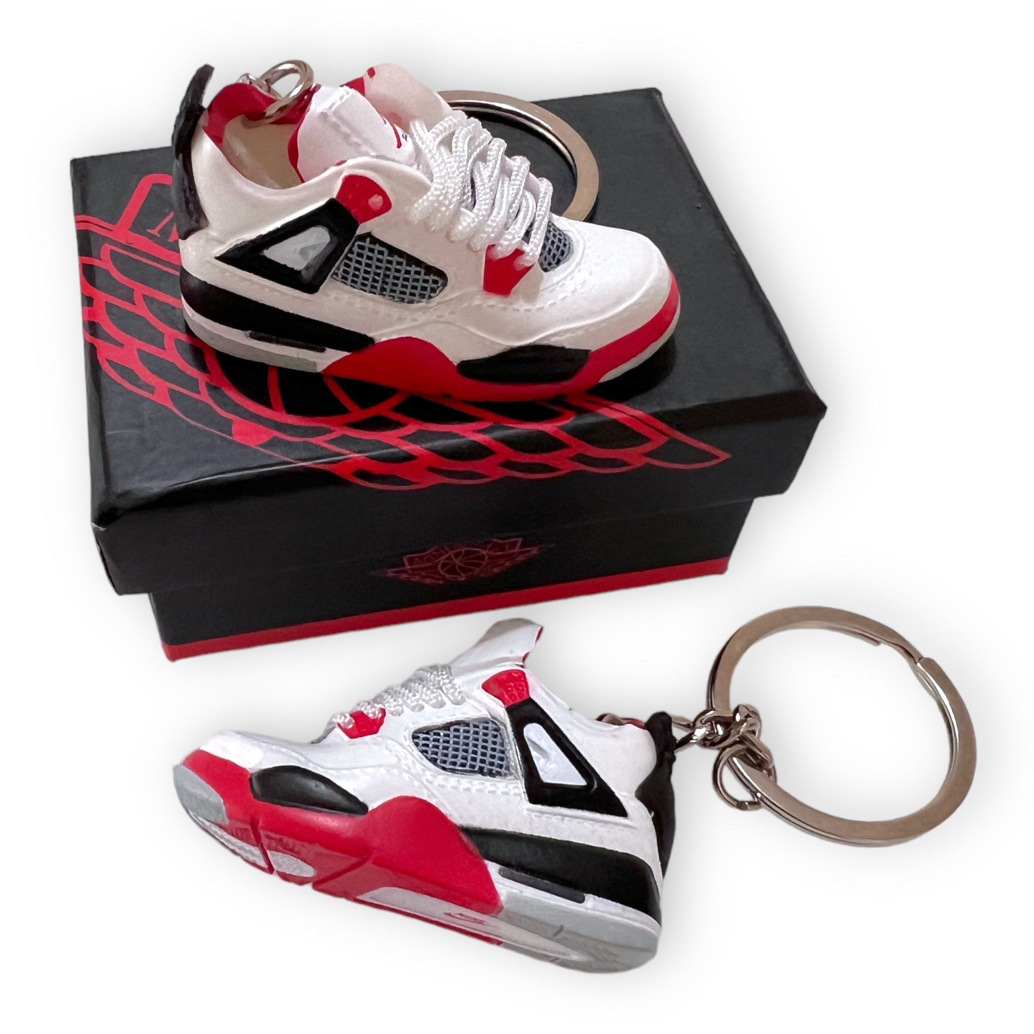Portachiavi Mini Sneakers - Jordan 4 Retro Fire Red