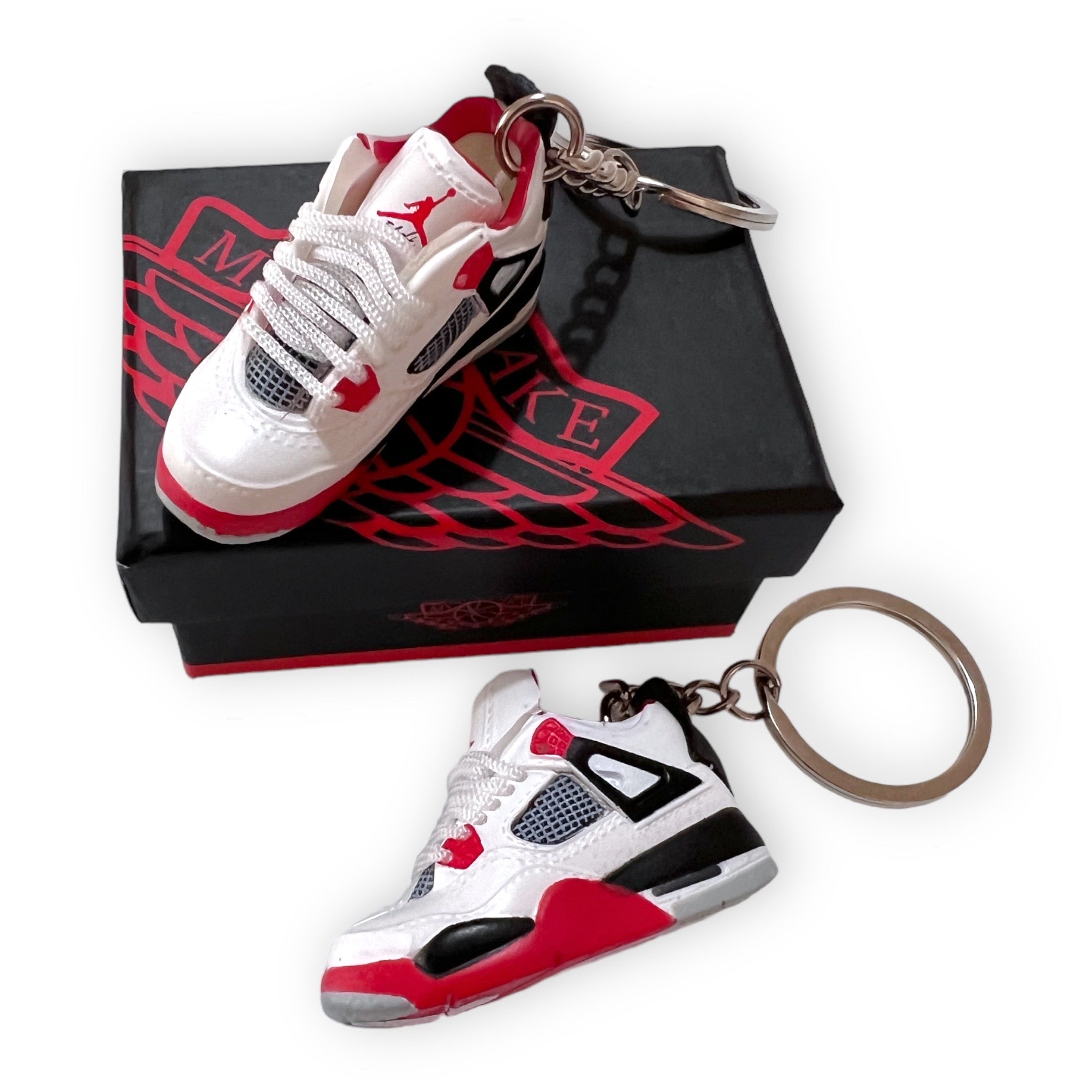 Portachiavi Mini Sneakers - Jordan 4 Retro Fire Red