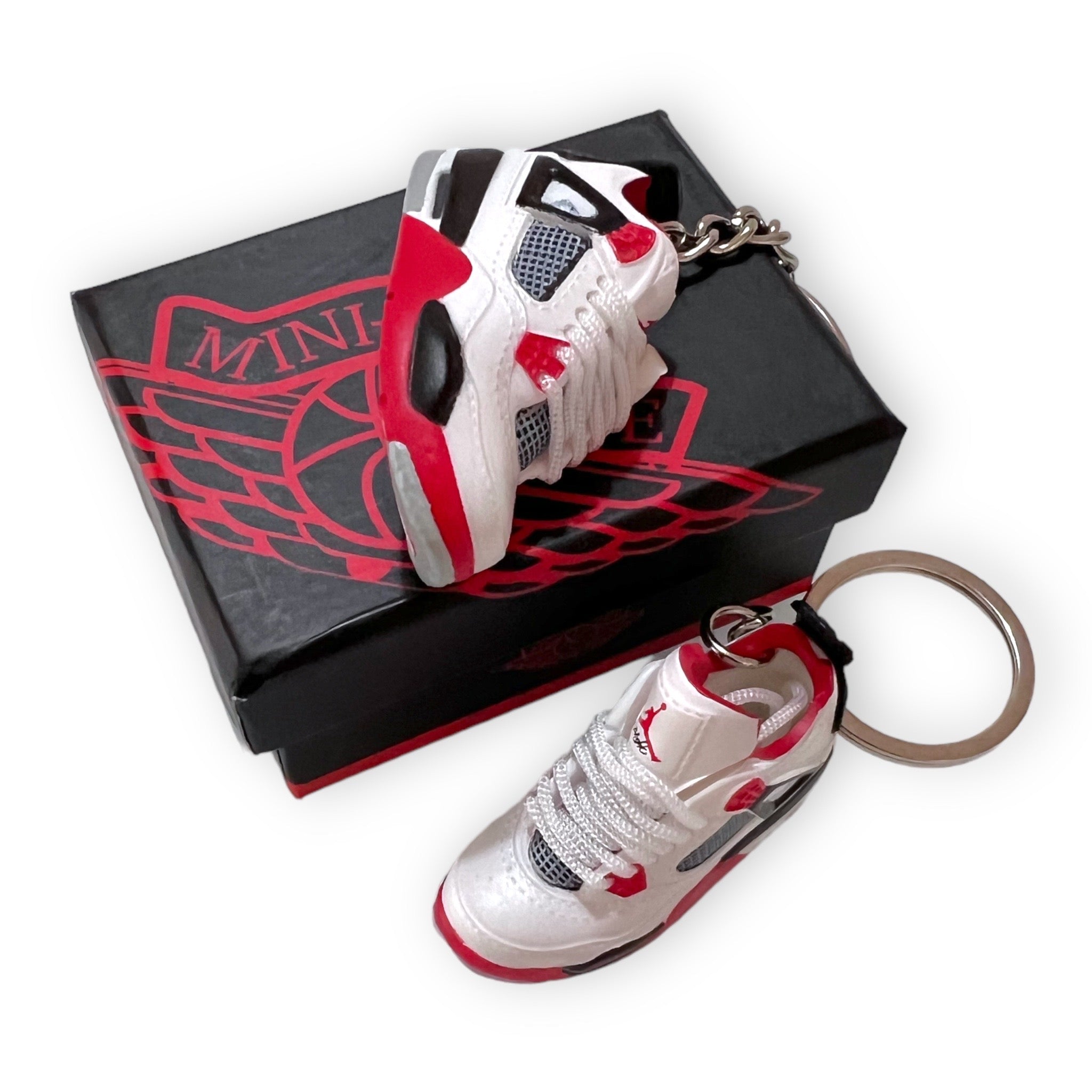 Portachiavi Mini Sneakers - Jordan 4 Retro Fire Red