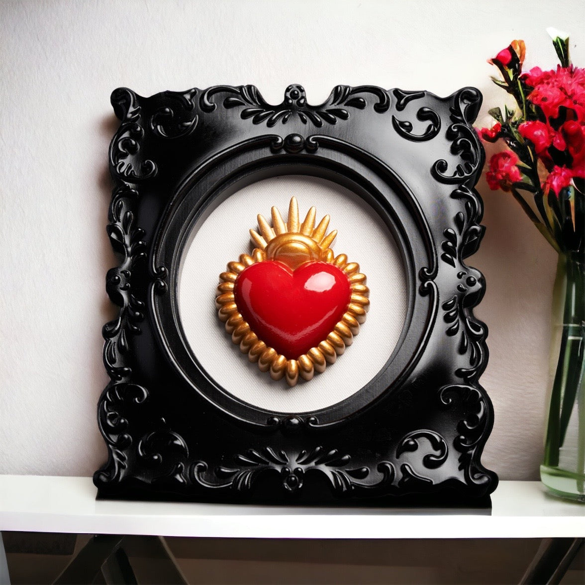Quadro HEART RED GOLD