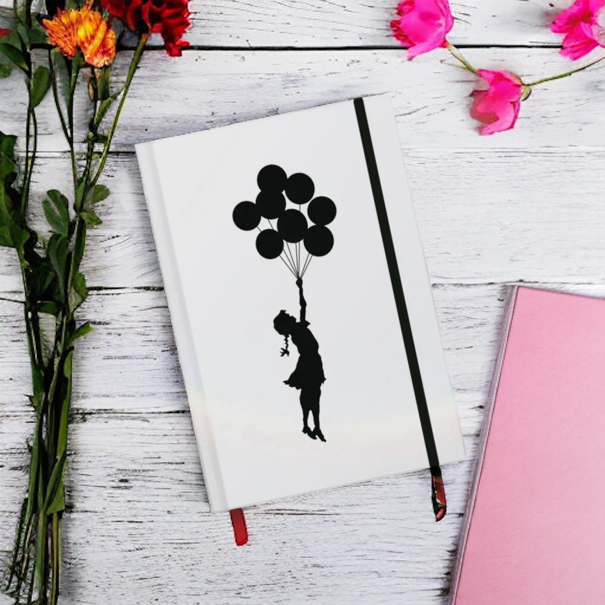 Notebook A5 Banksy - FLYING BALLOONS GIRL