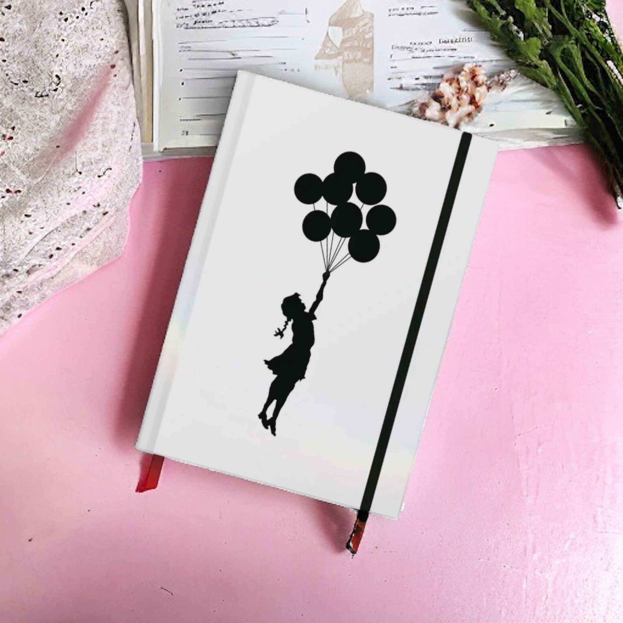 Notebook A5 Banksy - FLYING BALLOONS GIRL
