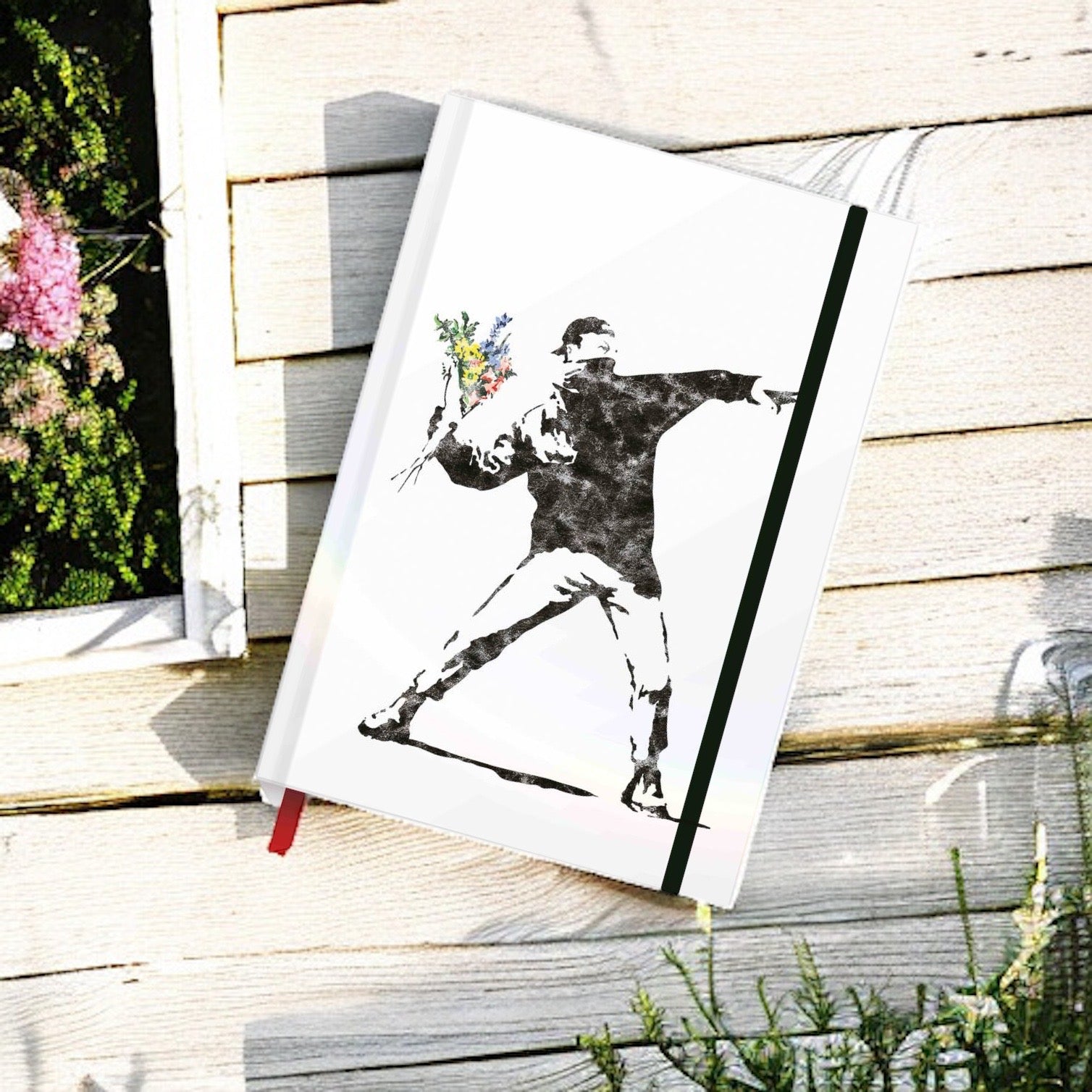 Notebook A5 Banksy - THE FLOWER THROWER