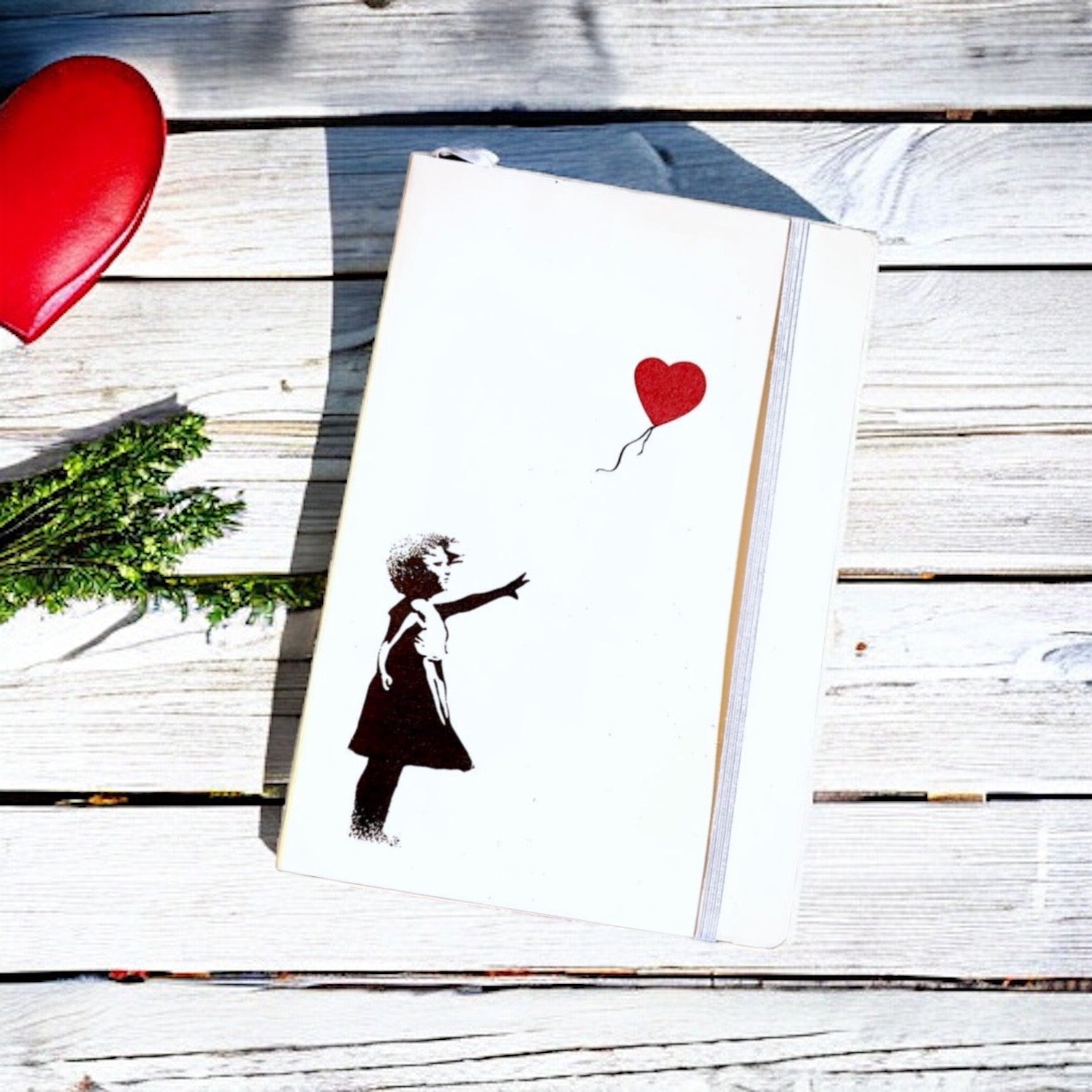 Notebook Soft Touch A5 Banksy - GIRL WITH RED BALLOON