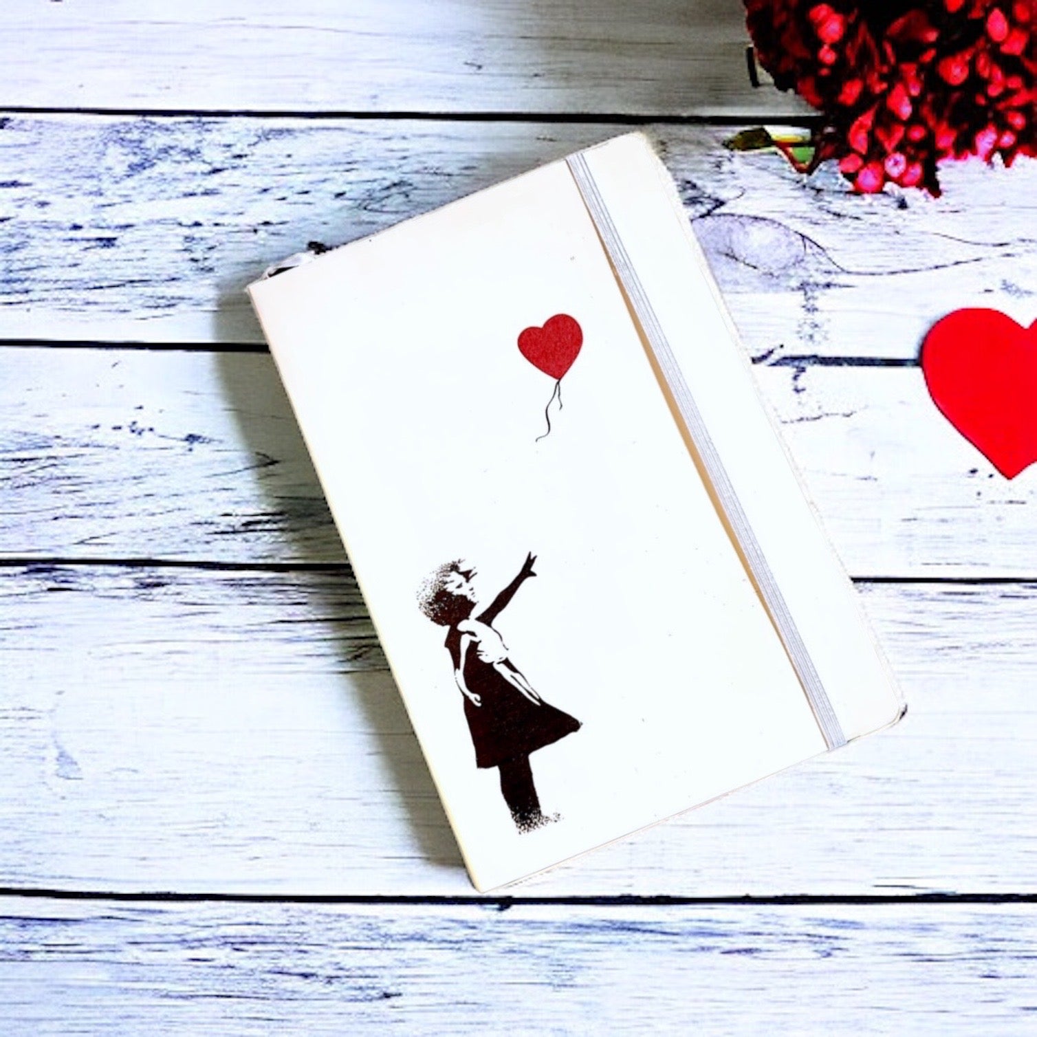 Notebook Soft Touch A5 Banksy - GIRL WITH RED BALLOON