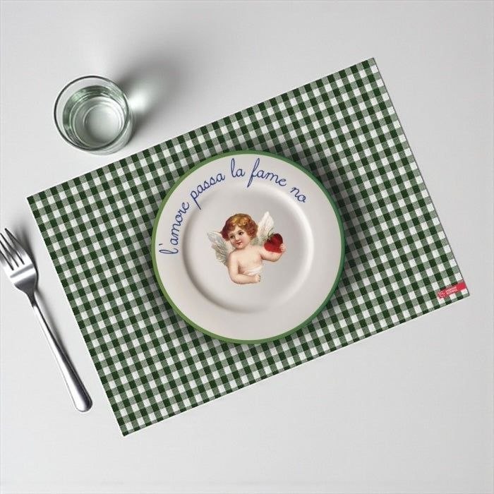 Tovaglietta 30x44cm - L'AMORE PASSA LA FAME NO