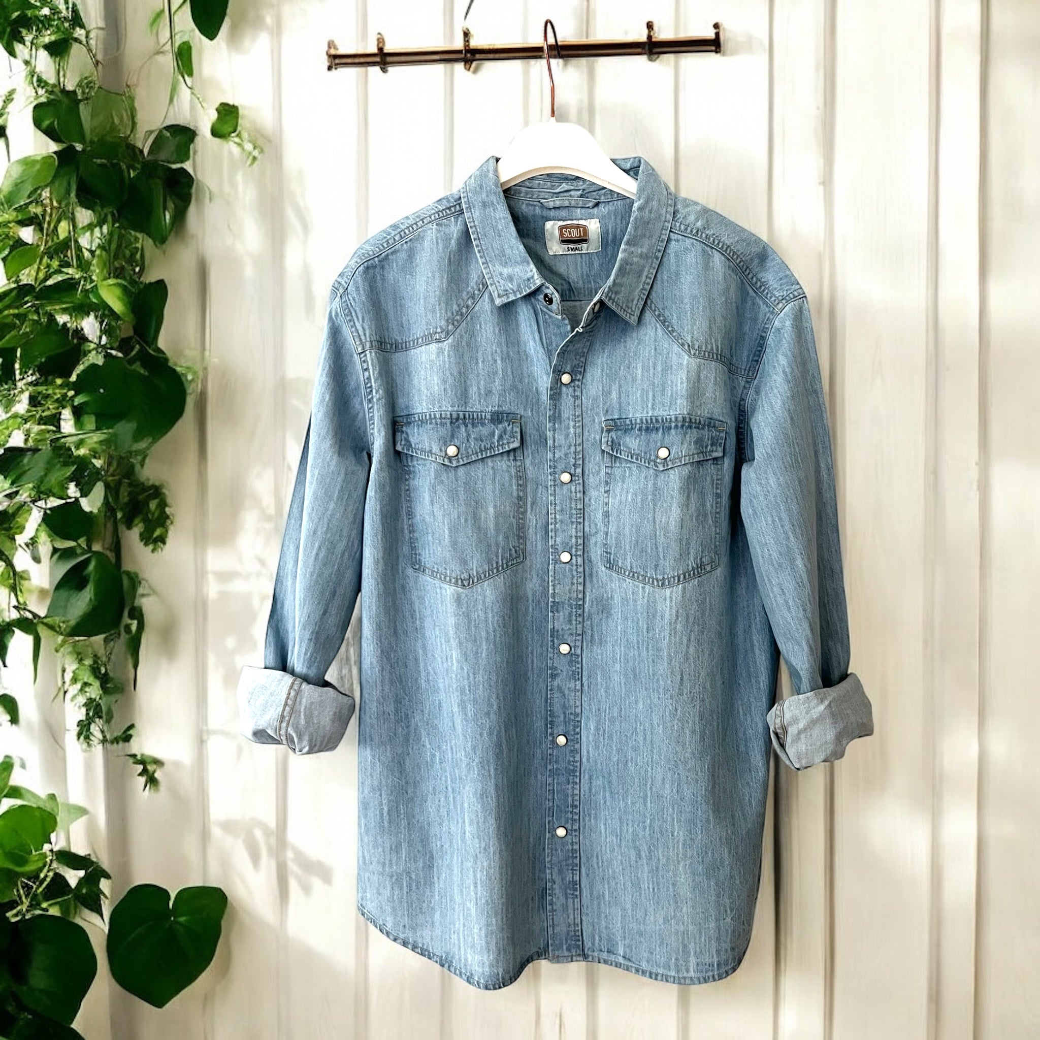 Camicia Texana Uomo Denim