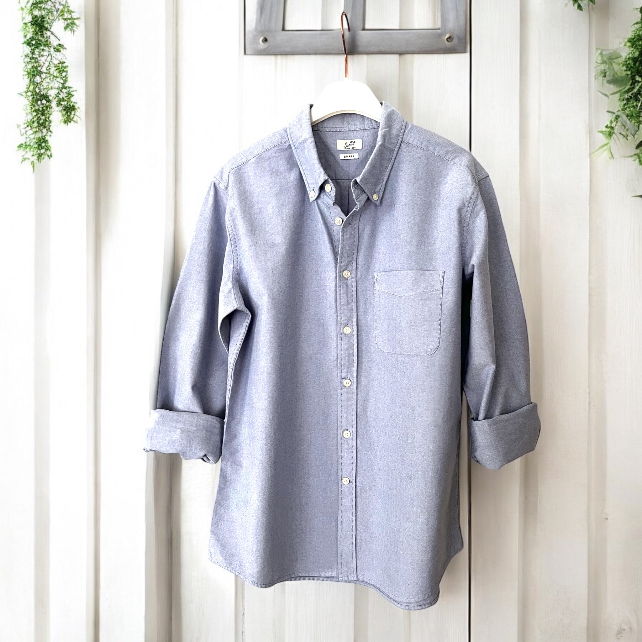 Camicia Uomo Oxford Blu