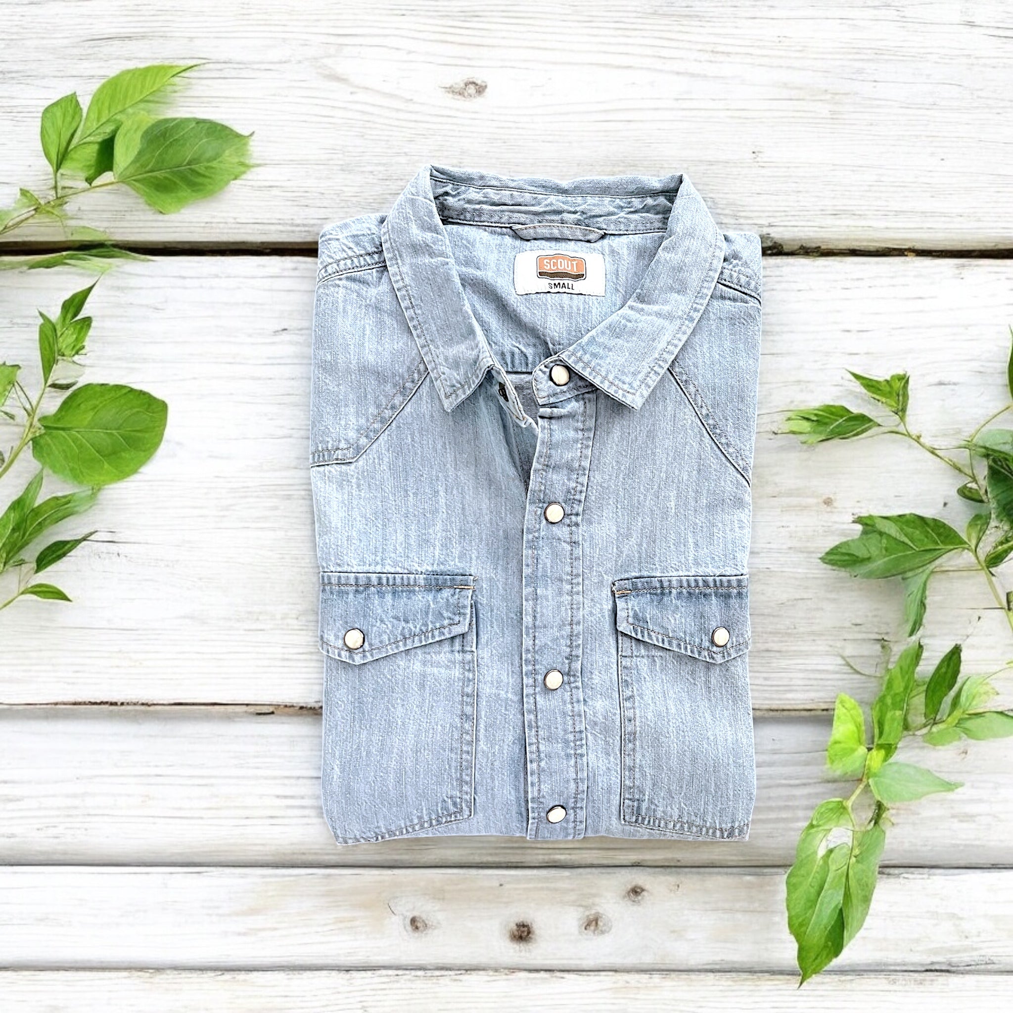 Camicia Texana Uomo Denim