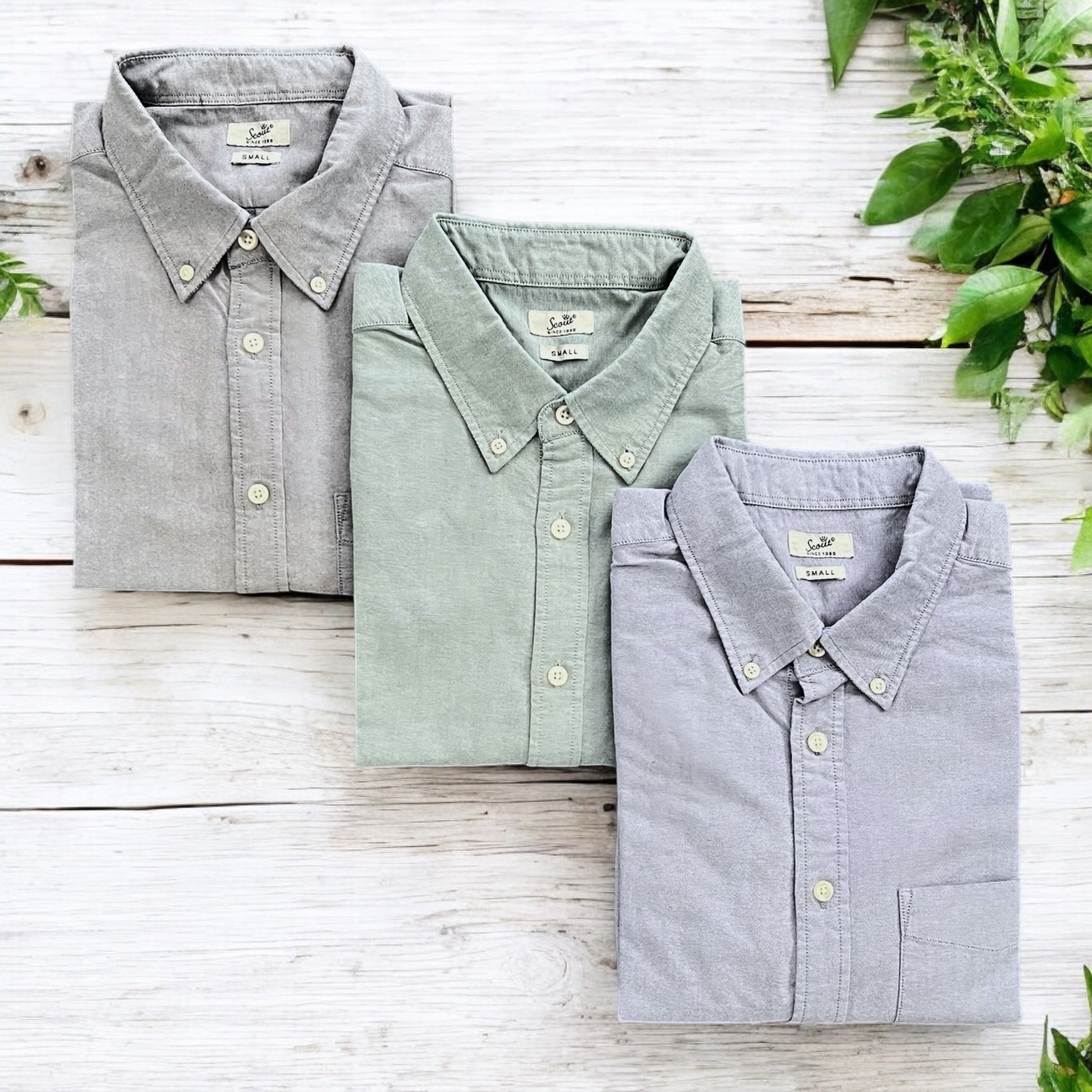 Camicia Uomo Oxford Verde