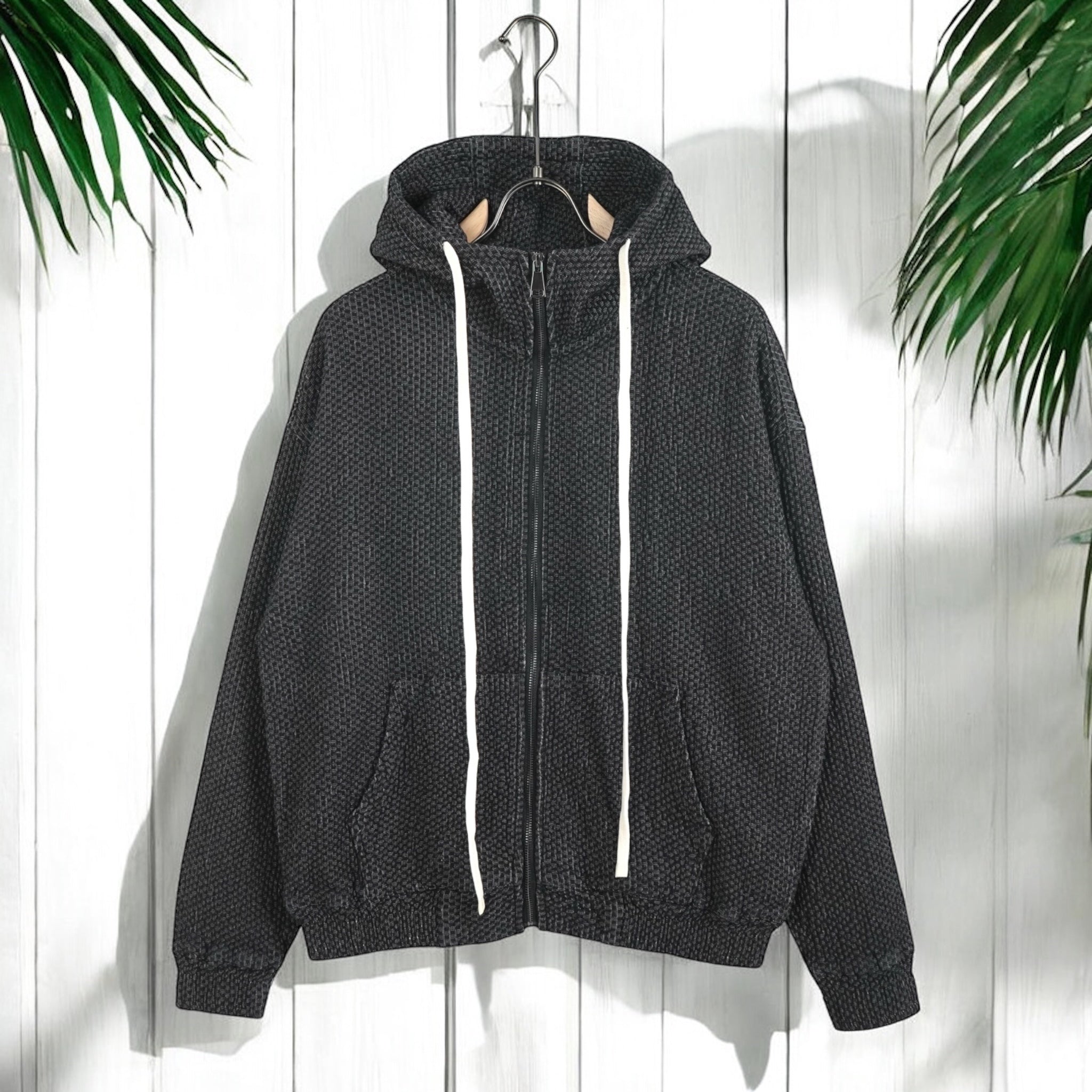 Felpa Jacket Zip Cappuccio BLACK