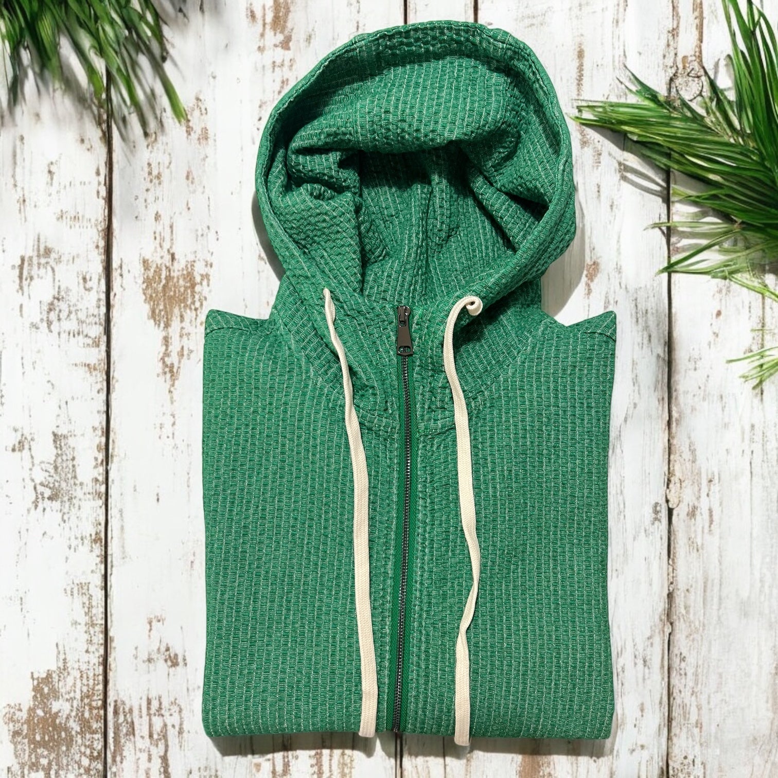 Felpa Jacket Zip Cappuccio GREEN