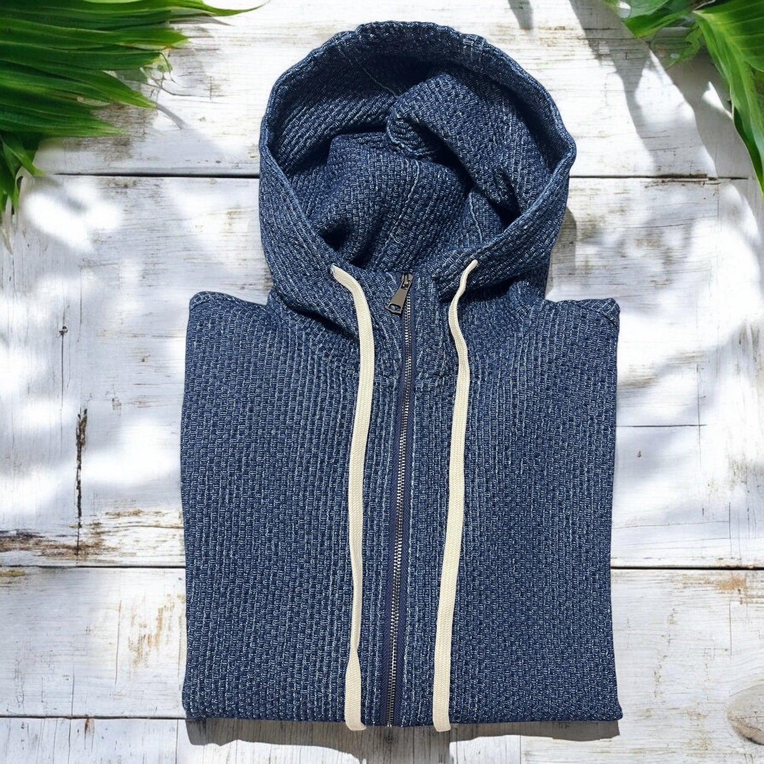 Felpa Jacket Zip Cappuccio BLU NAVY