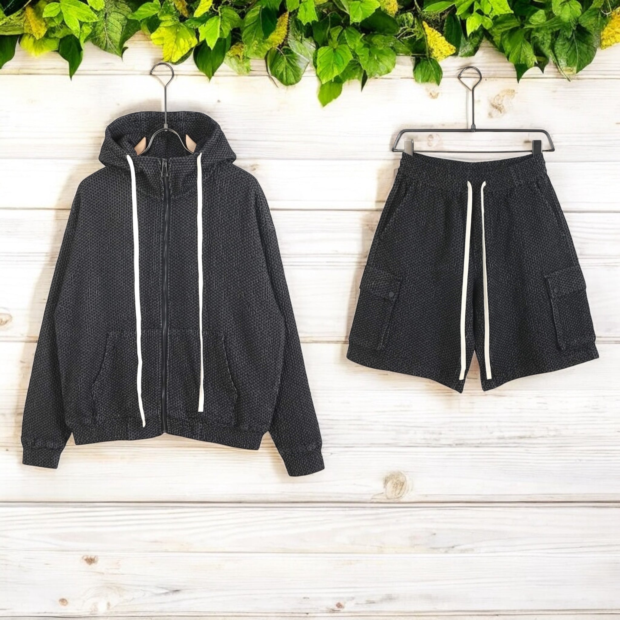 Felpa Jacket Zip Cappuccio BLACK