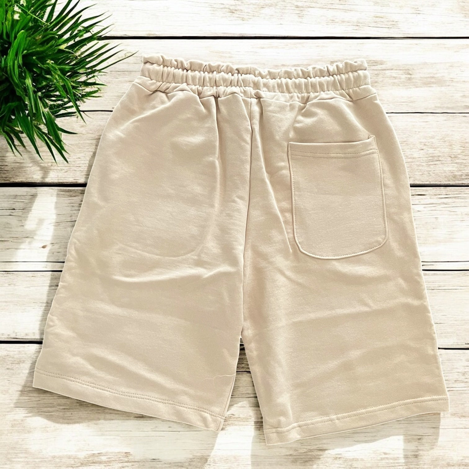 Bermuda Felpa Basic - AVORIO