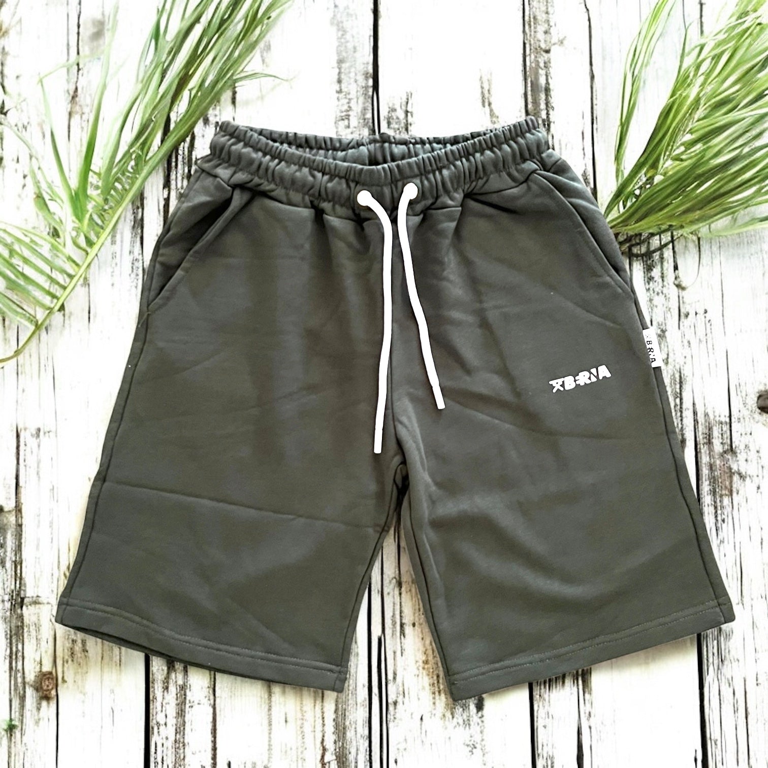 Bermuda Felpa Basic - MILITARE