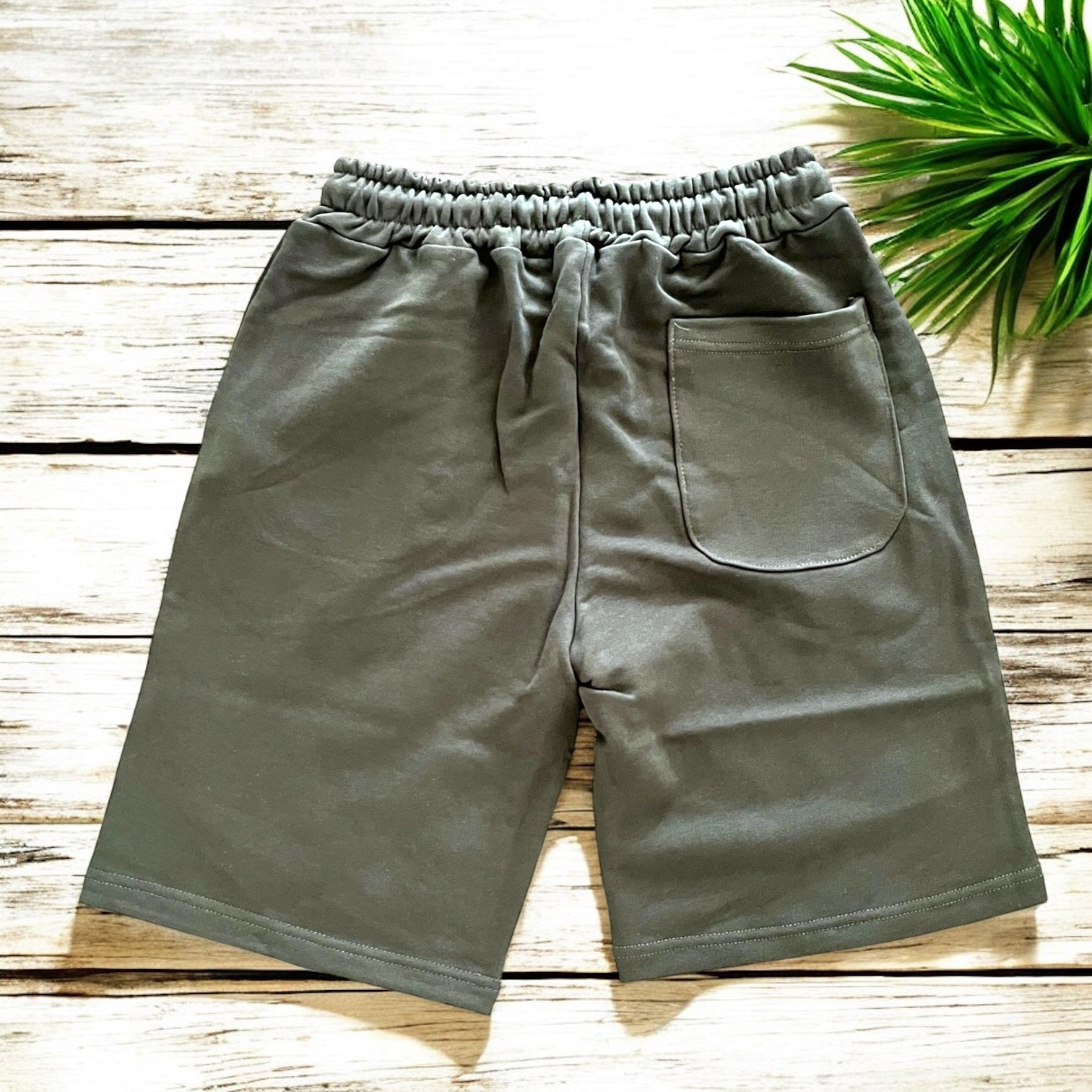 Bermuda Felpa Basic - MILITARE