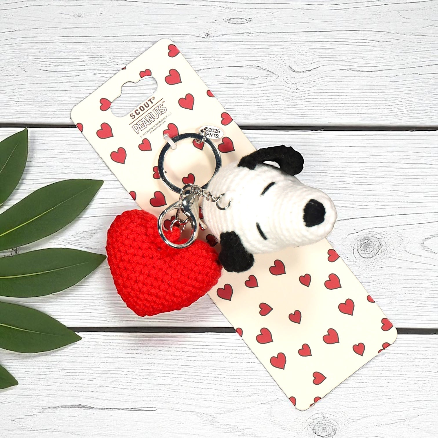 Portachiavi Crochet SNOOPY HEART