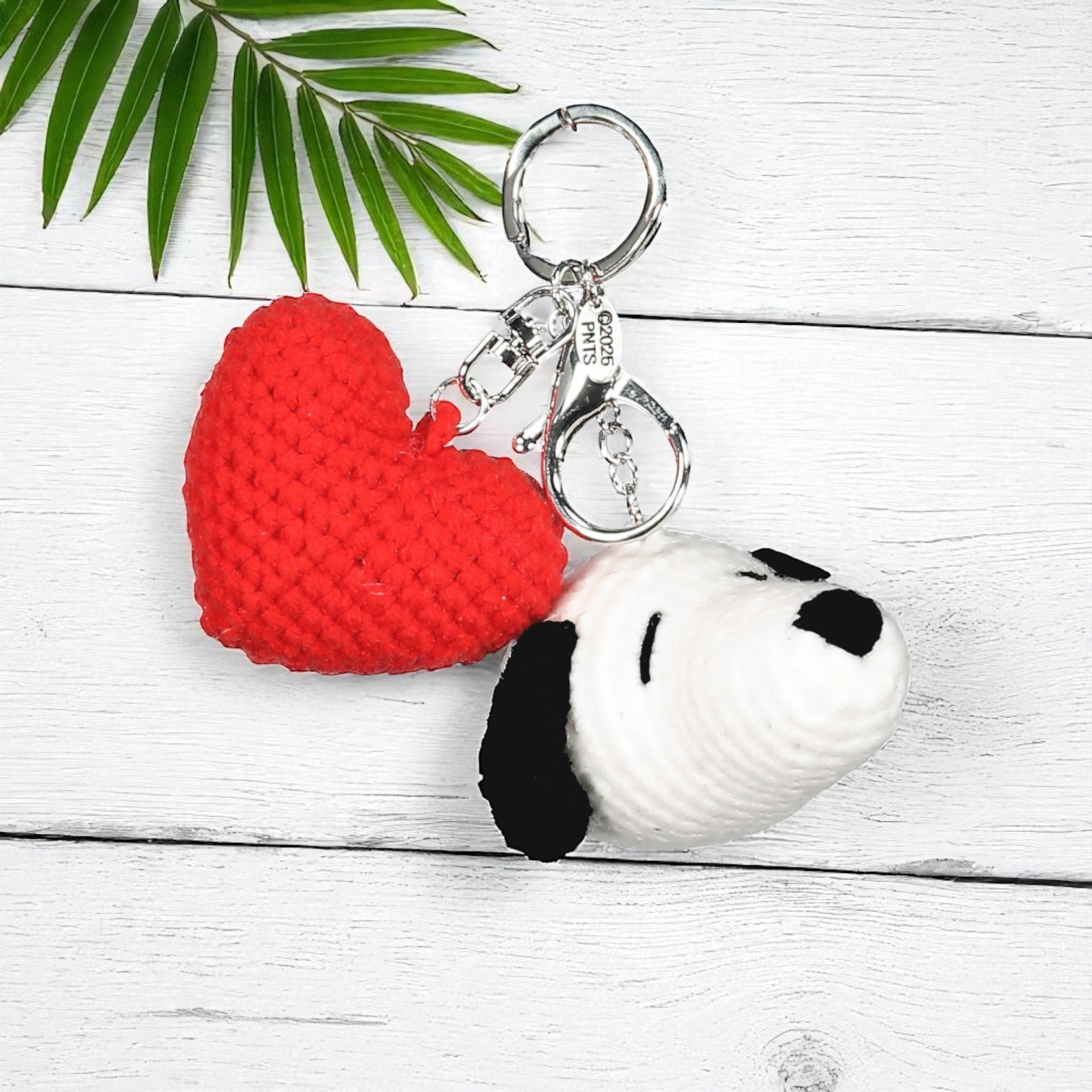 Portachiavi Crochet SNOOPY HEART