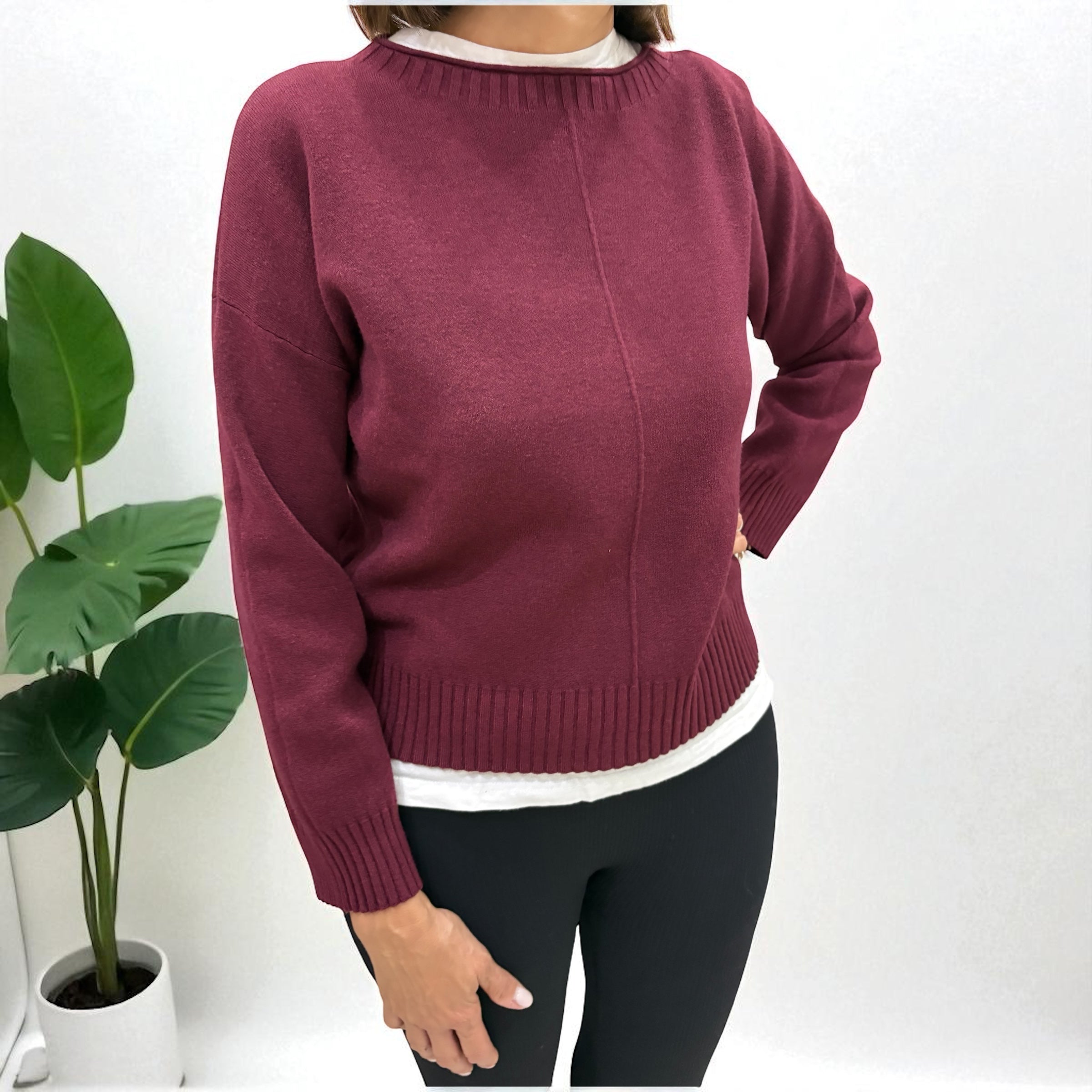 Pull Donna ESSENTIAL BORDEAUX