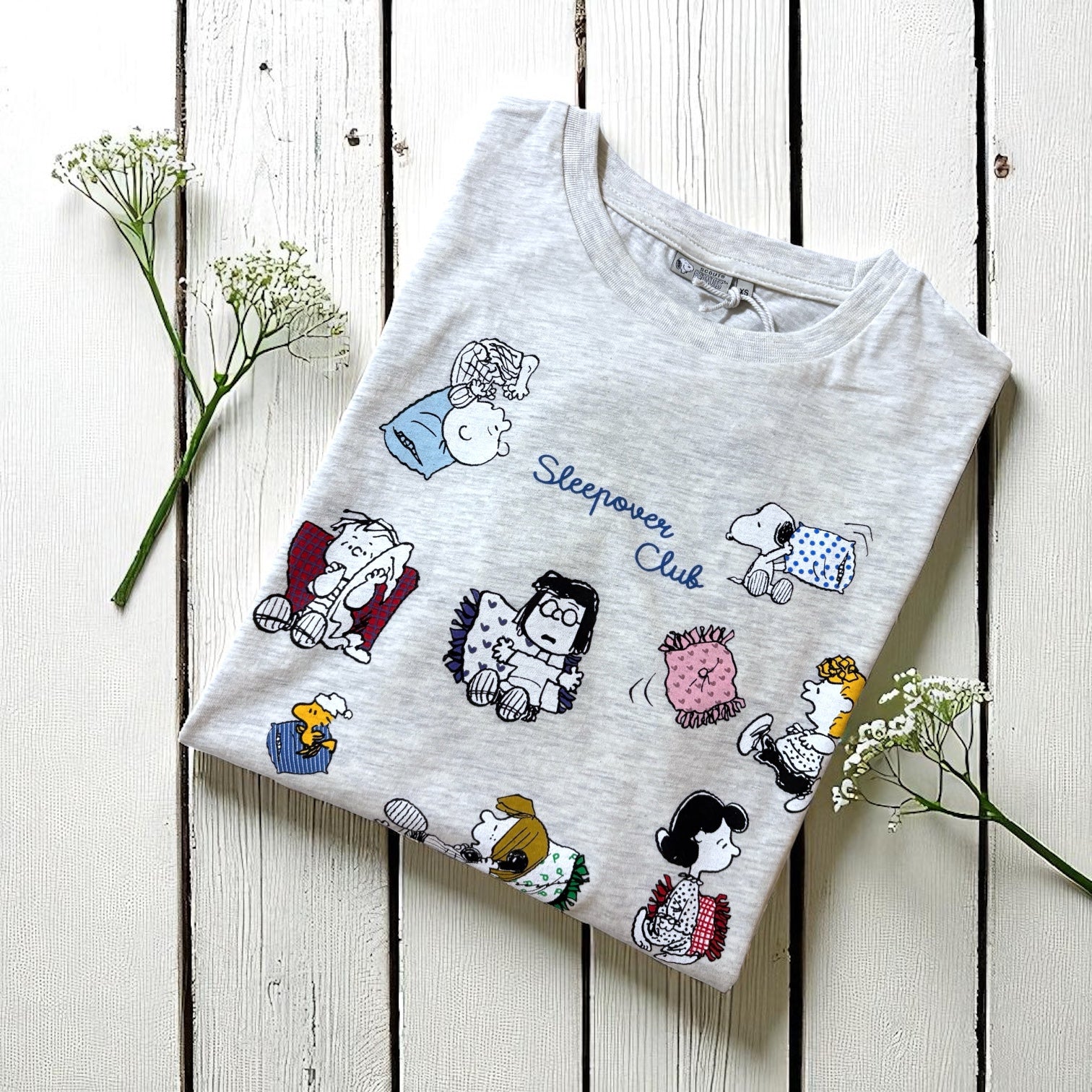 T-Shirt Donna Snoopy SLEEPOVER