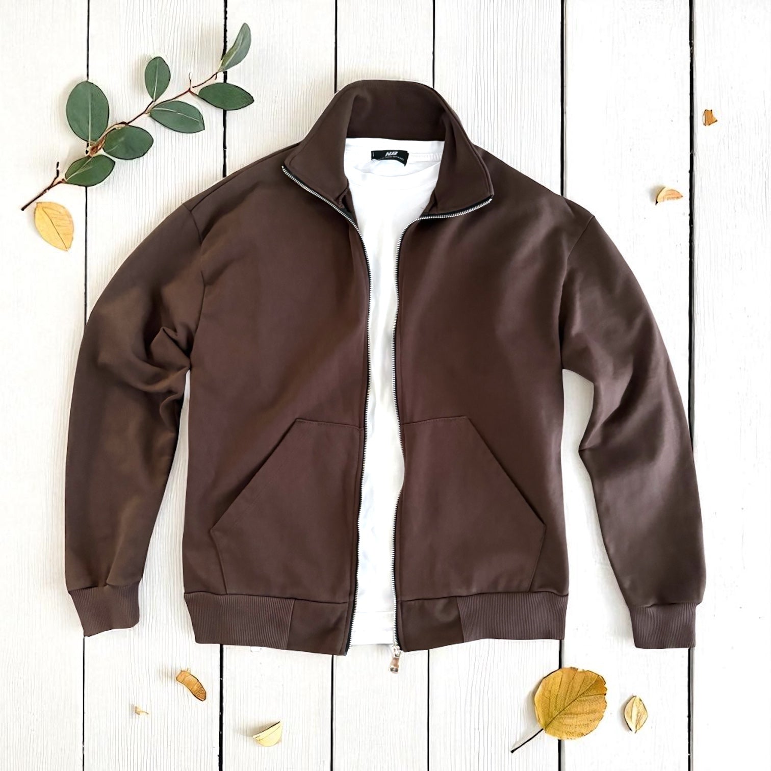 Felpa Full Zip CACAO