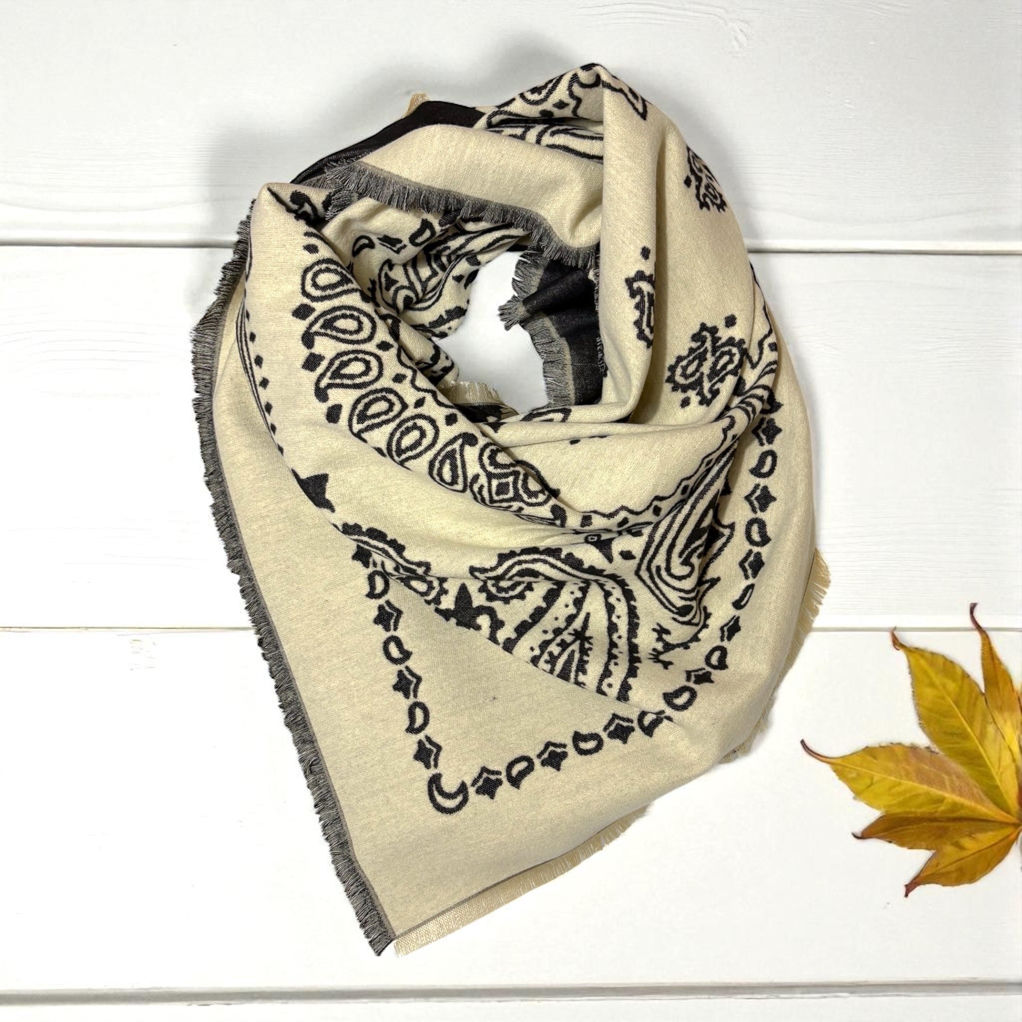 Maxi Foulard PAISLEY BEIGE