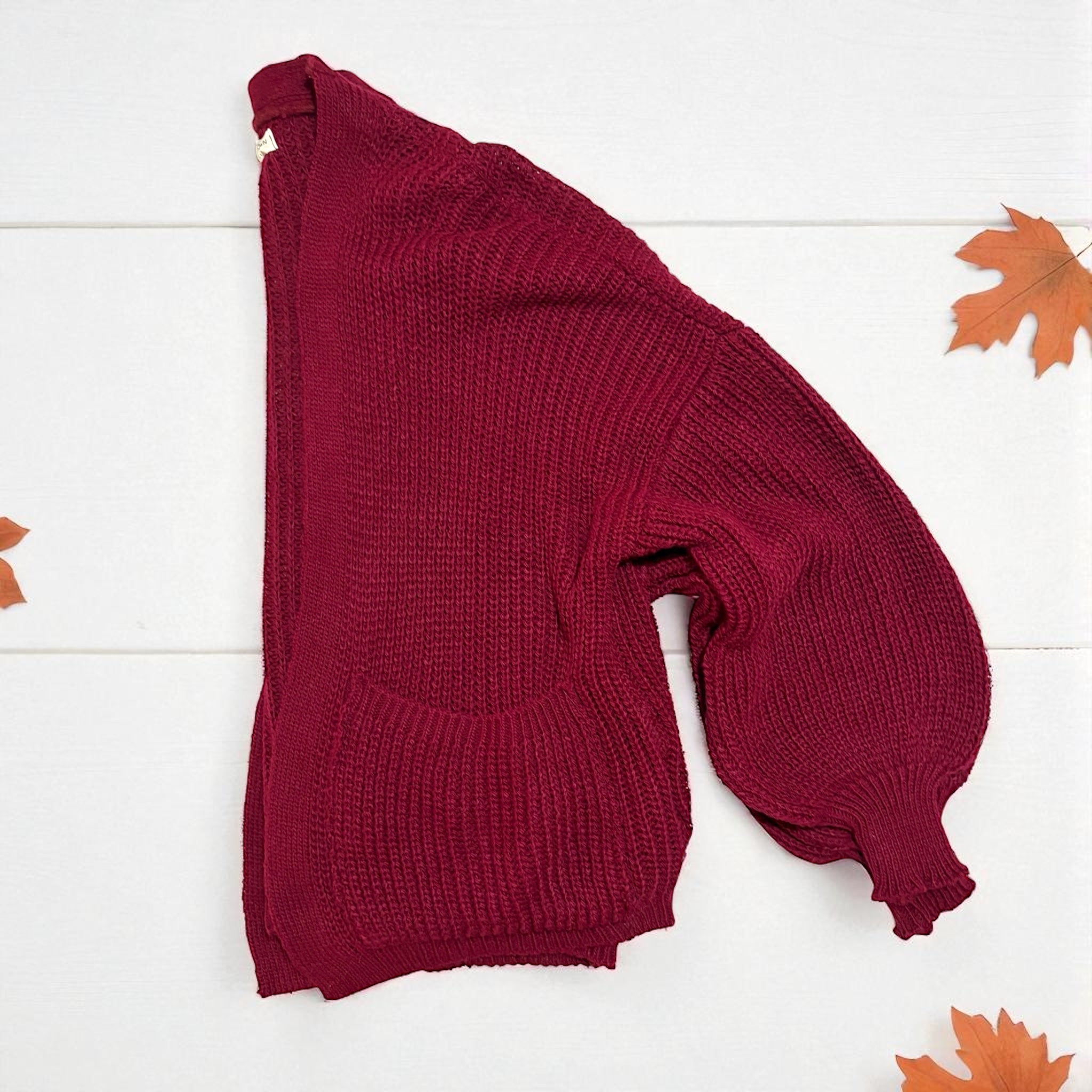 Cardigan Donna Maglia - BORDEAUX