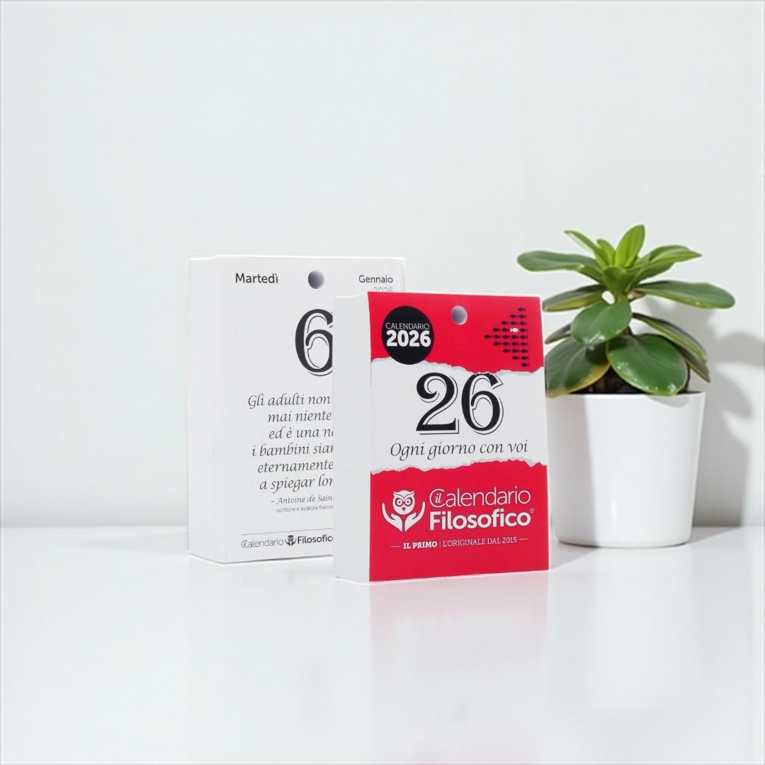 Calendario Filosofico 2026 - A6 PICCOLO  10x14 cm - INSERTO