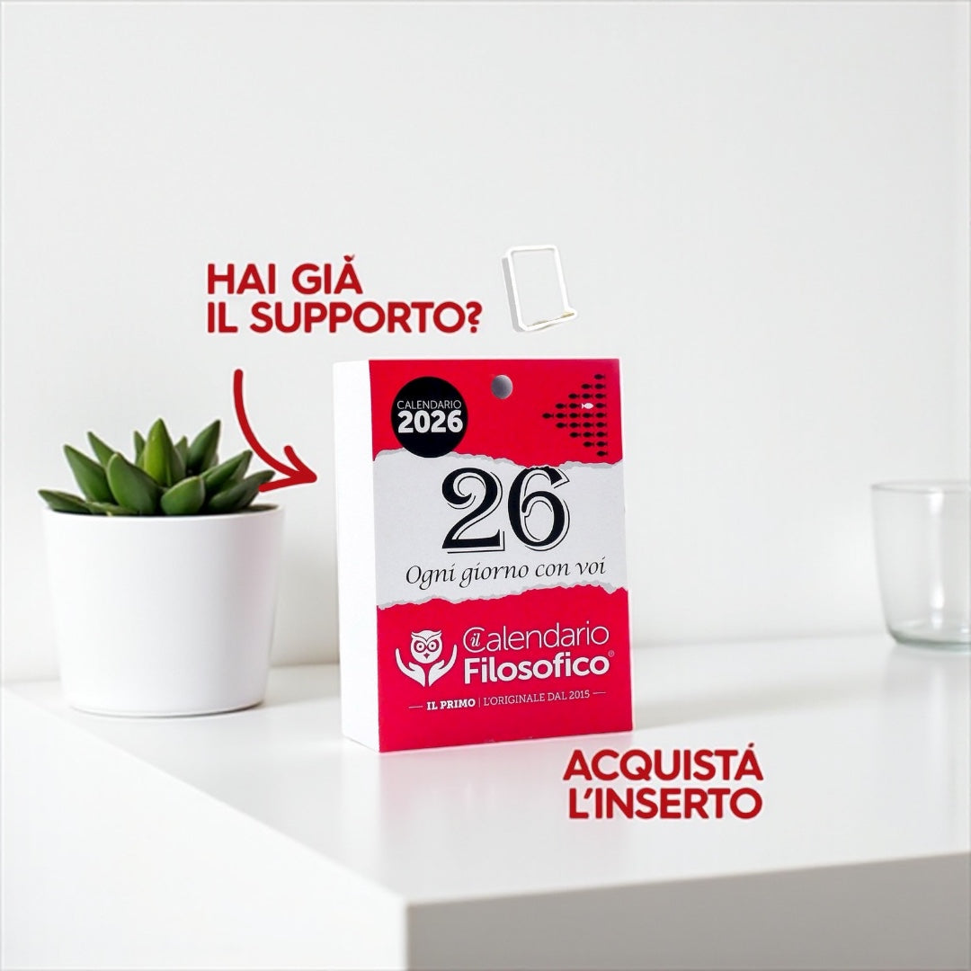 Calendario Filosofico 2026 - A6 PICCOLO  10x14 cm - INSERTO