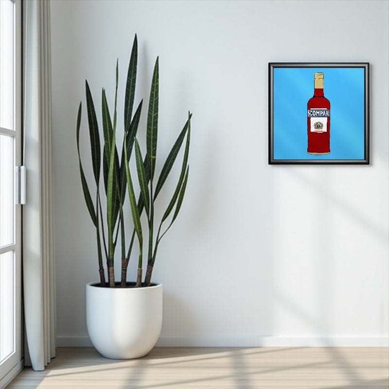 Poster ironico 20x20cm - SCOMPARI