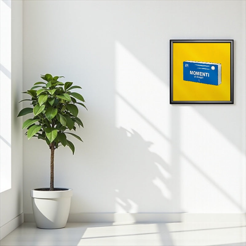 Poster ironico 20x20cm - MOMENTI DI DISAGIO