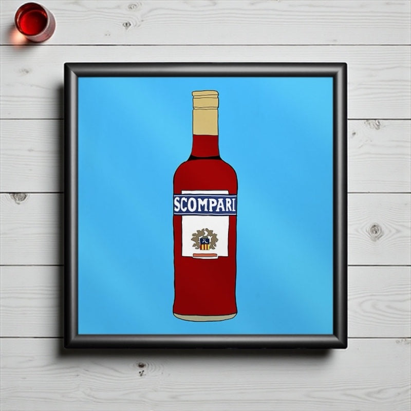 Poster ironico 20x20cm - SCOMPARI