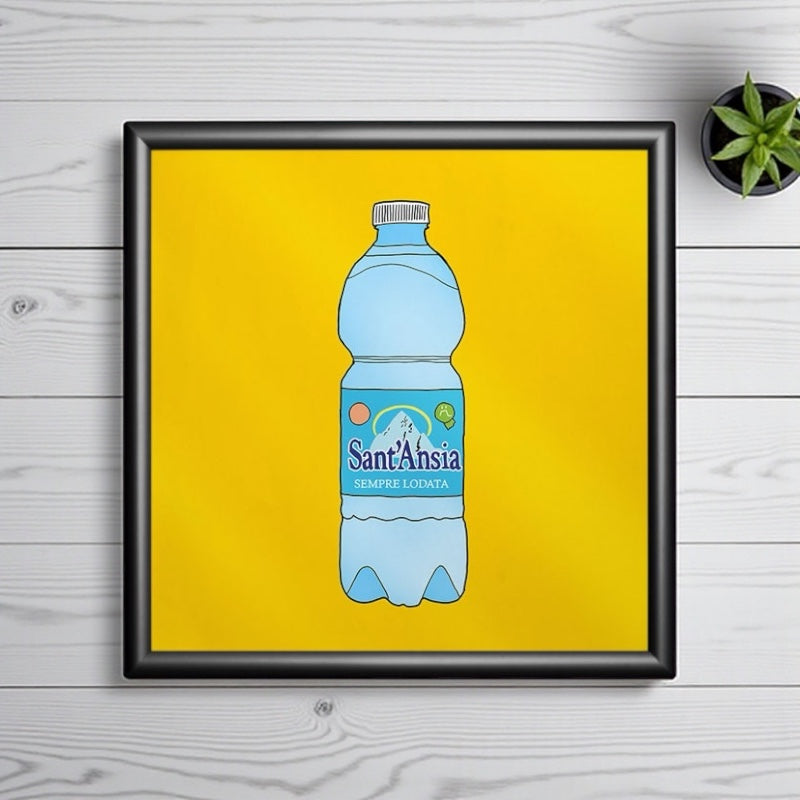 Poster ironico 20x20cm - SANT'ANSIA