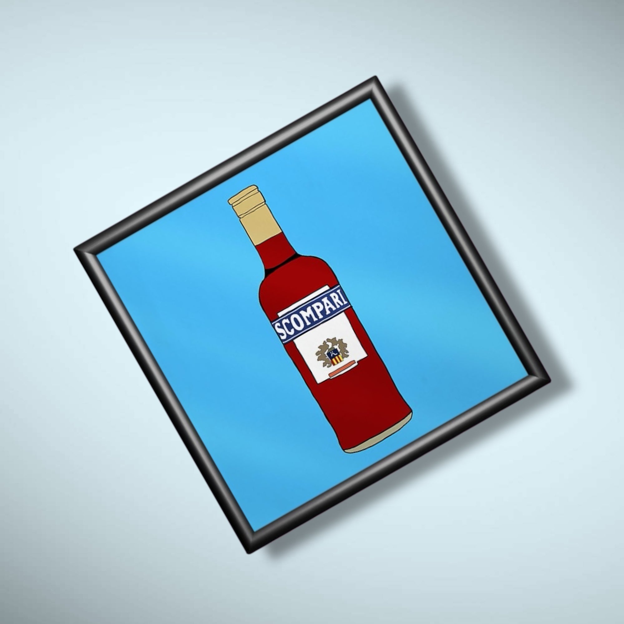 Poster ironico 20x20cm - SCOMPARI